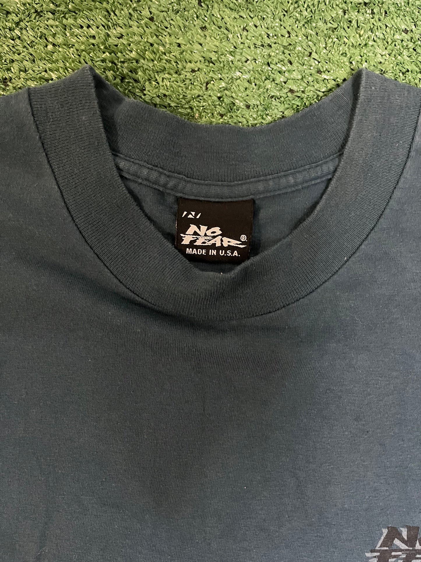 Vintage 1990s no fear face your fears live your dreams tee