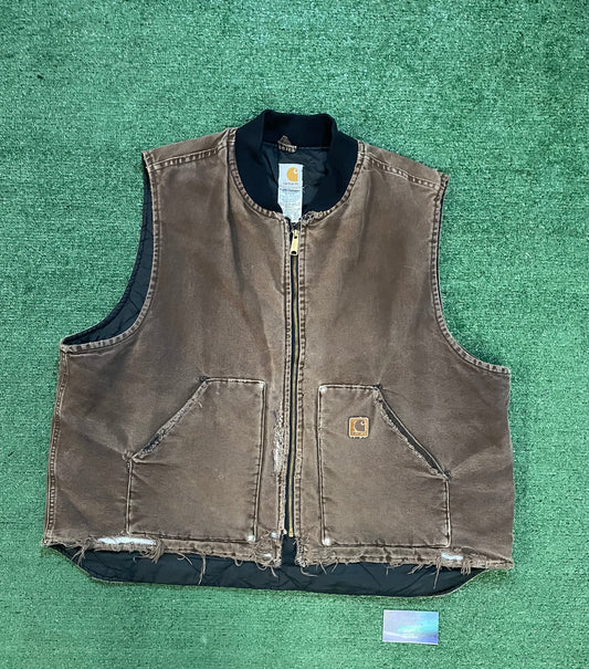 Vintage 2000s Carhartt Dark Brown vest
