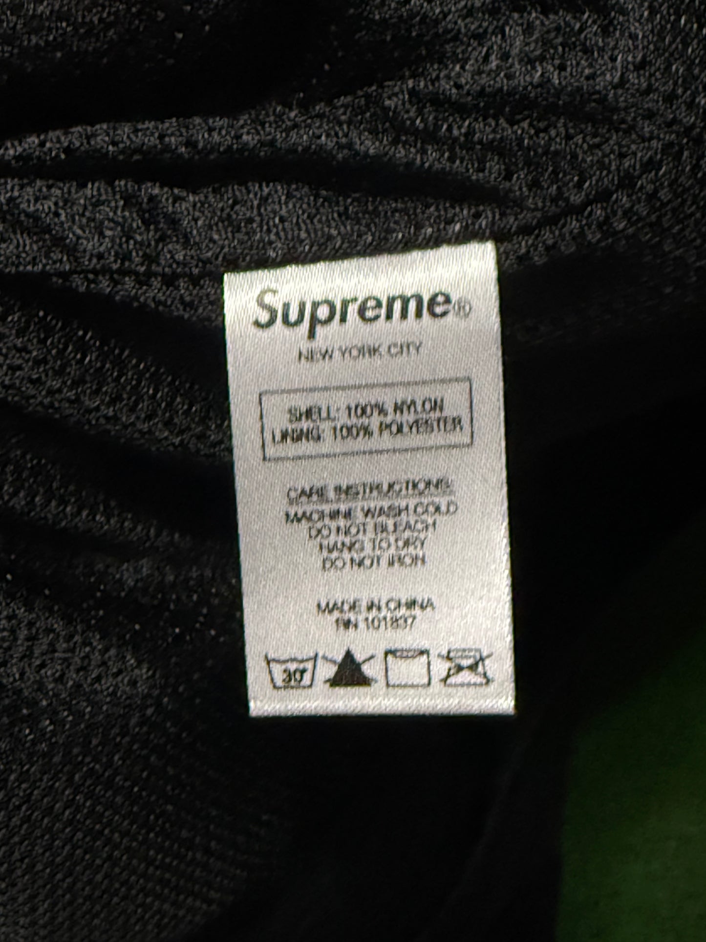 Supreme Cross Paneled Track Jacket Black