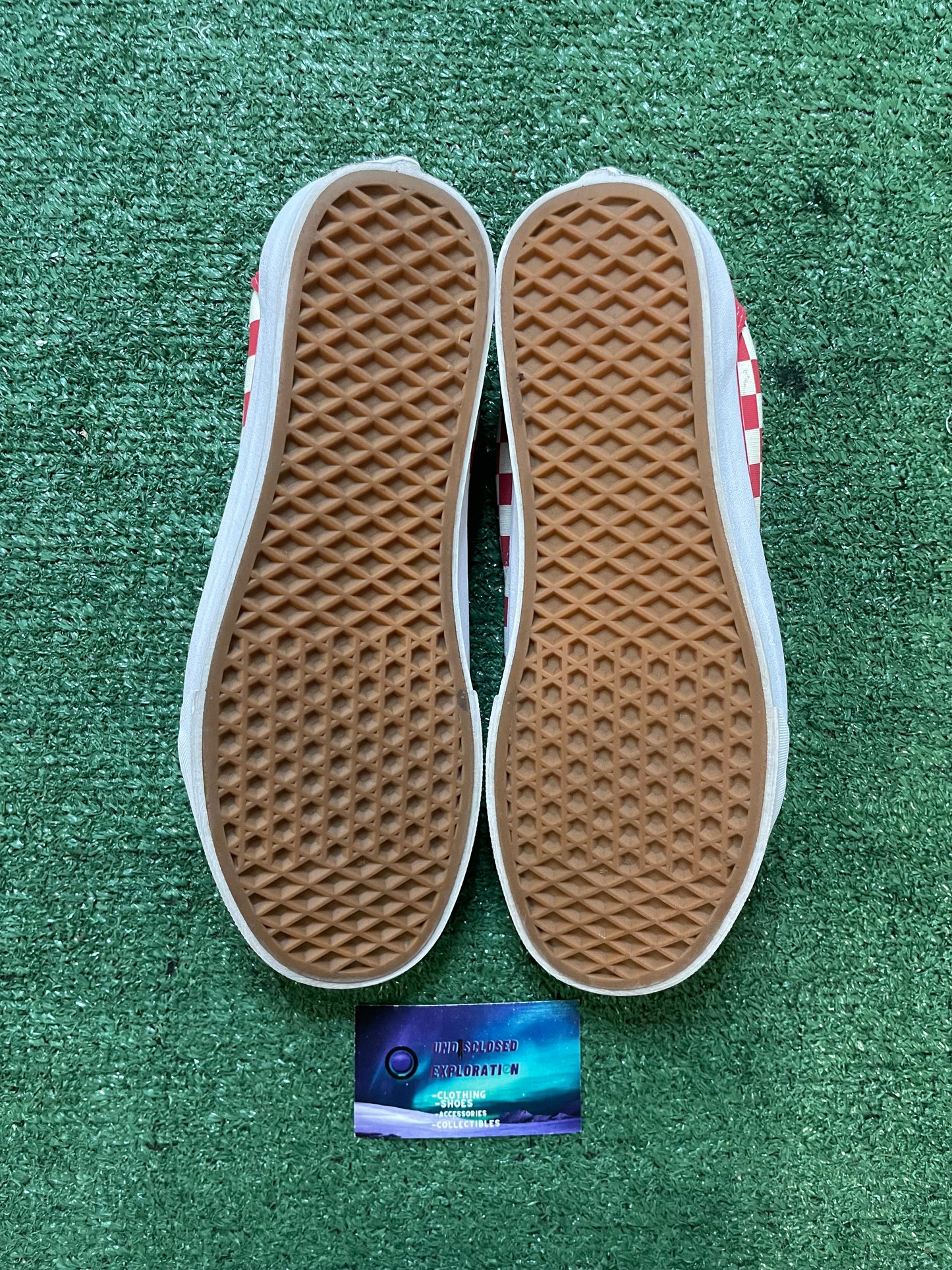 Vans old skool red check board 9.5men/11women