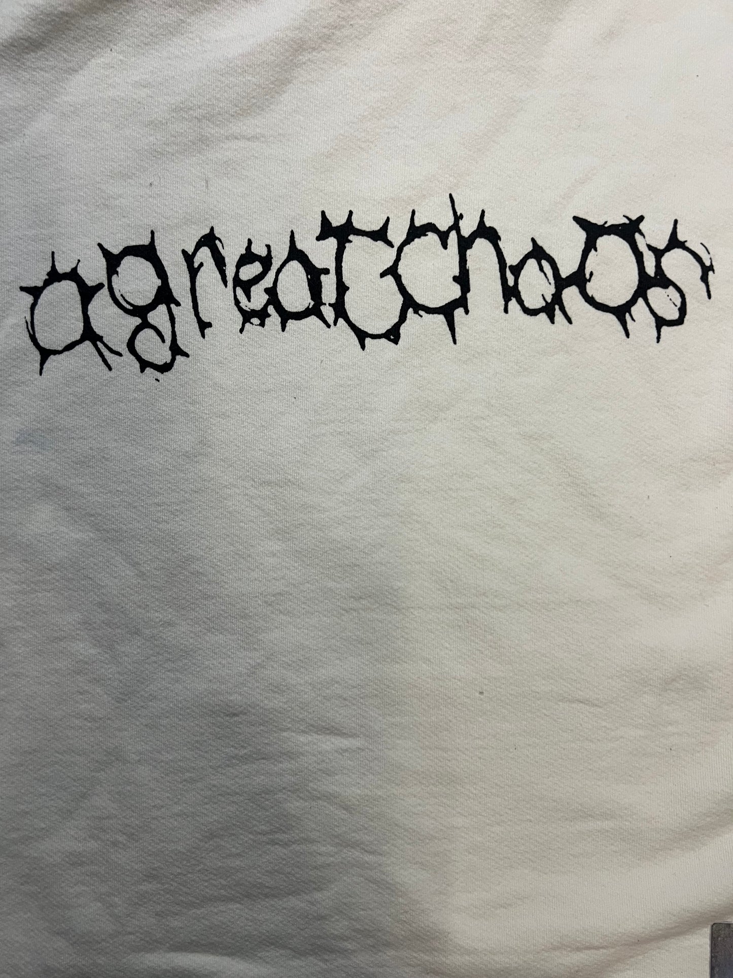Ken Carson A great chaos white pullover vamp hoodie