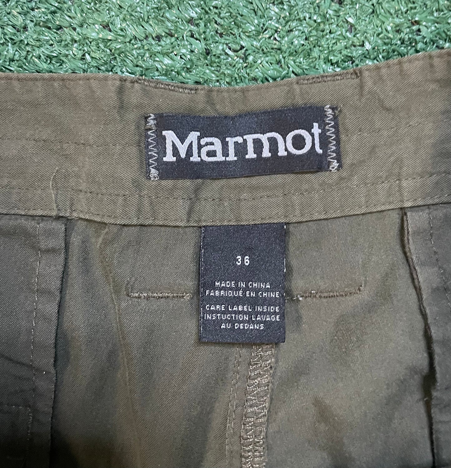 Marmot olive cargo shorts