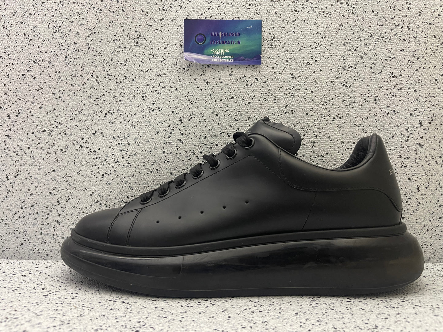 Alexander McQueen Oversized Sneaker Clear Sole Black 45 EU/12 Men “Preowned”