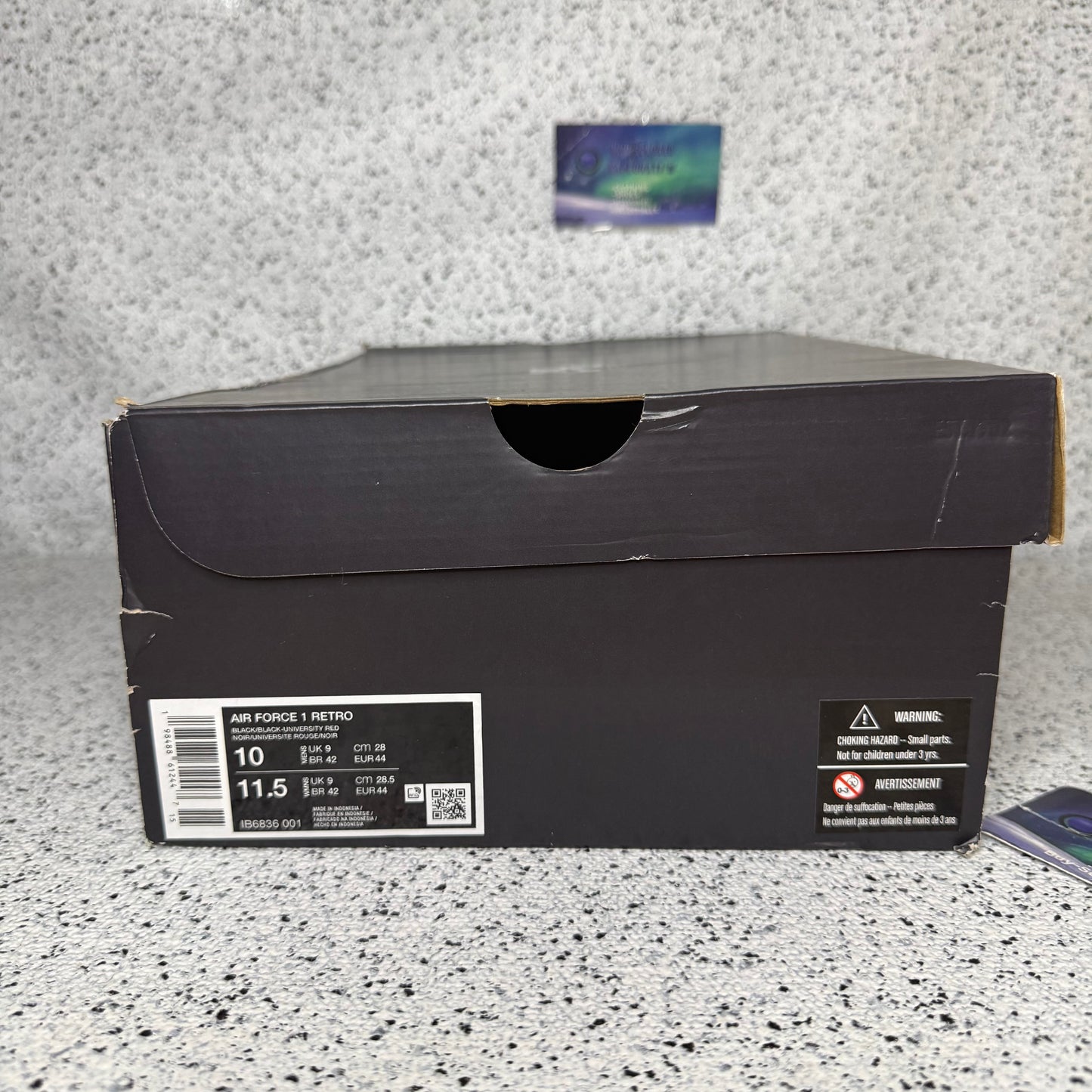 Nike Air Force 1 Valentines Day Triple Black