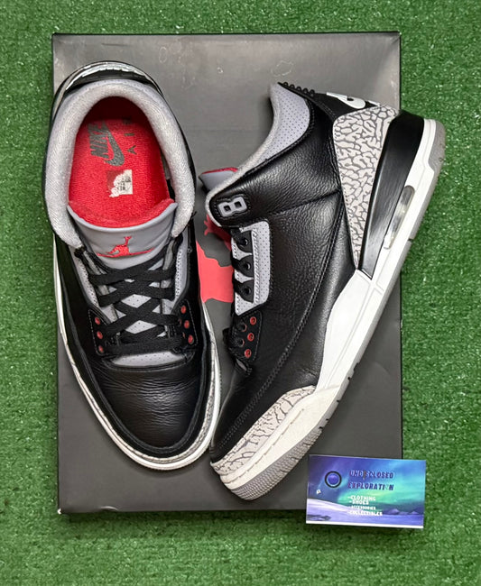 Jordan 3 Black Cement 2024 10.5 Men/12 Women “Preowned”