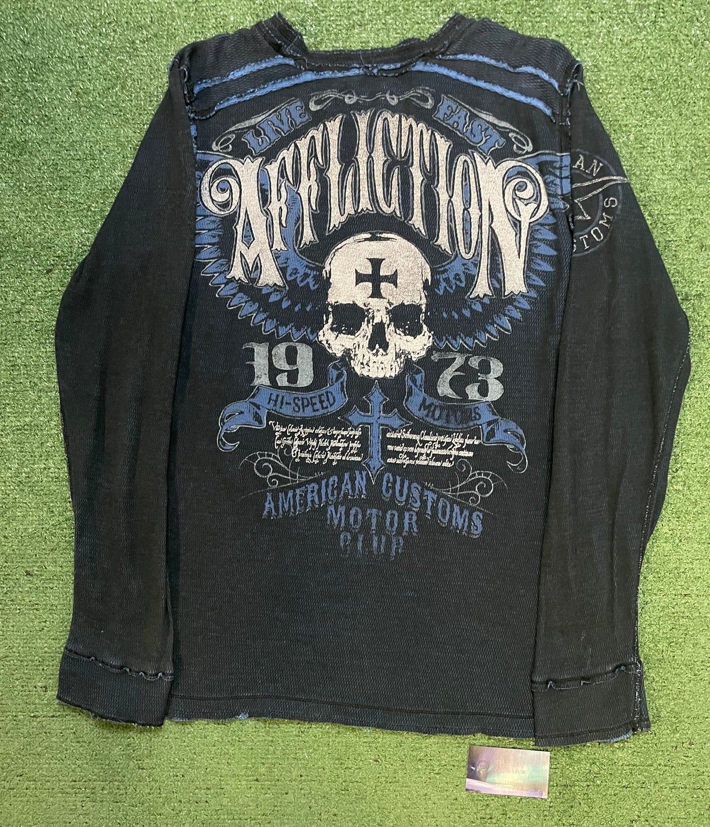 Vintage Affliction black and blue longsleeve