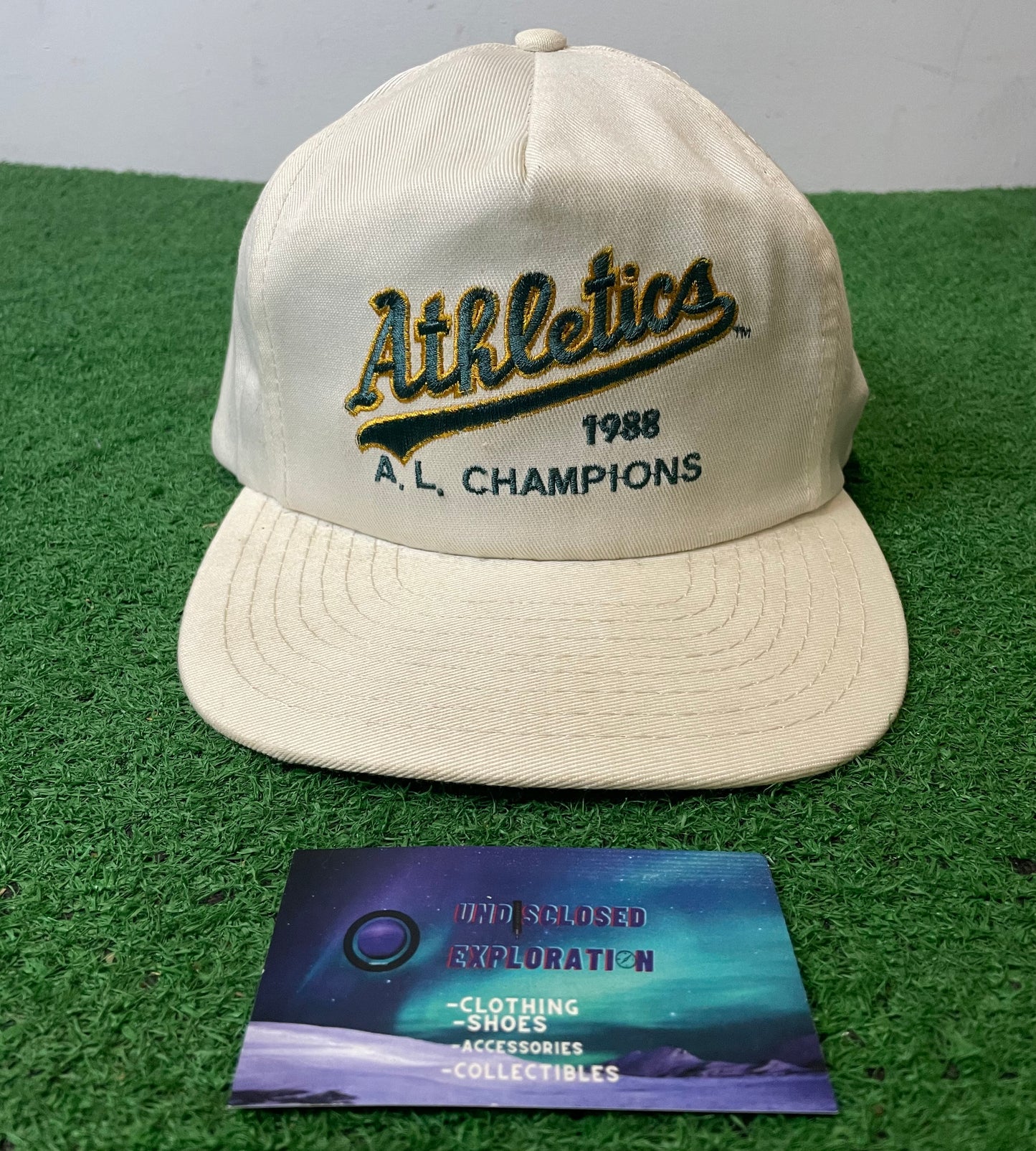 Vintage 1980s Oakland As Athletics AL champions MLB hat