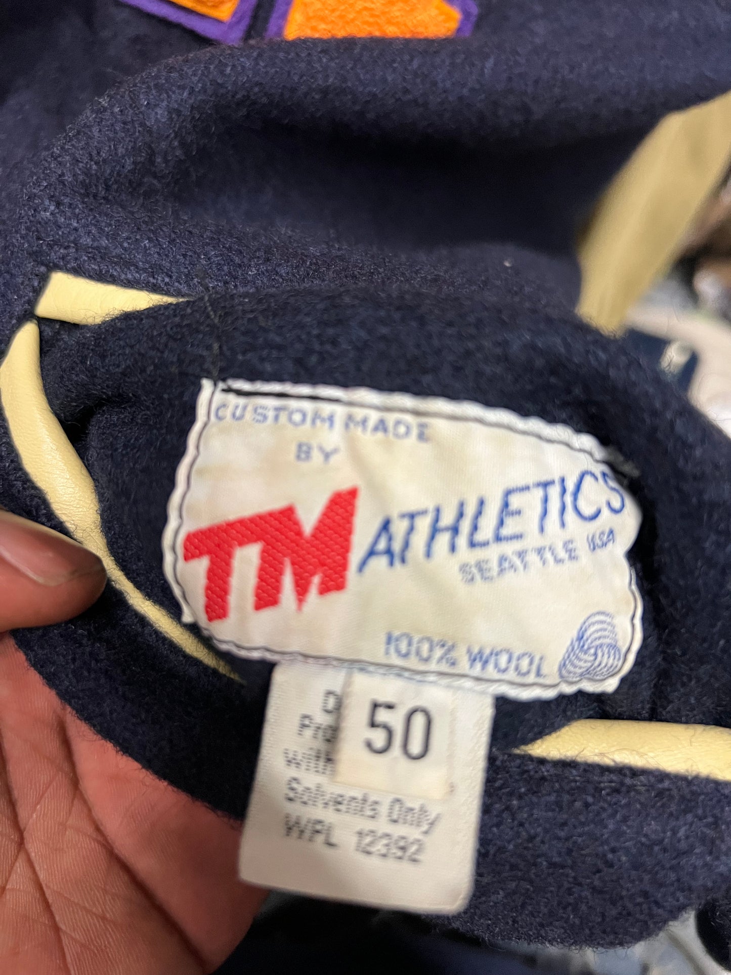 Vintage 1980s UW University of Washington varsity jacket