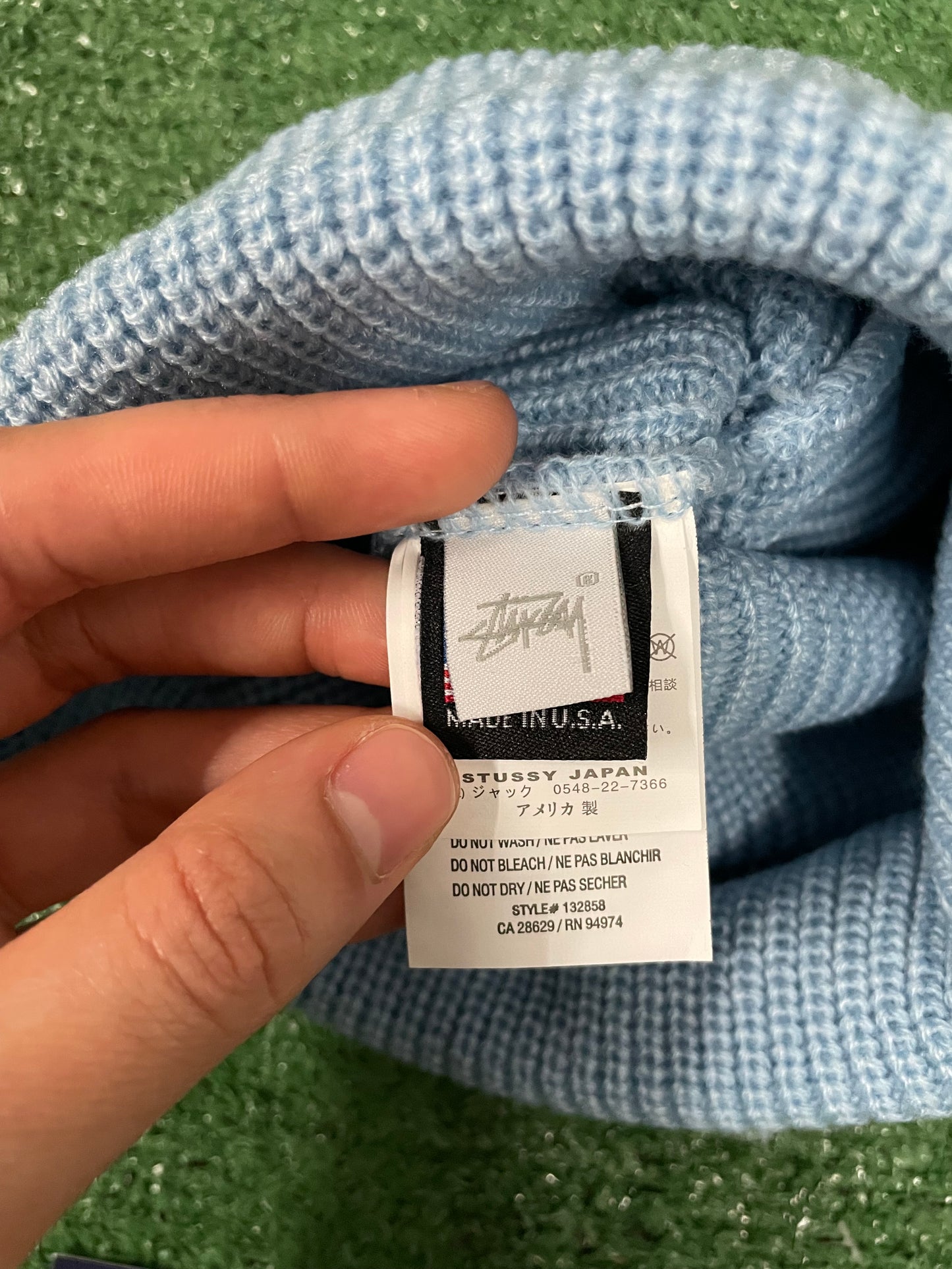 Stussy Blue cuff beanie