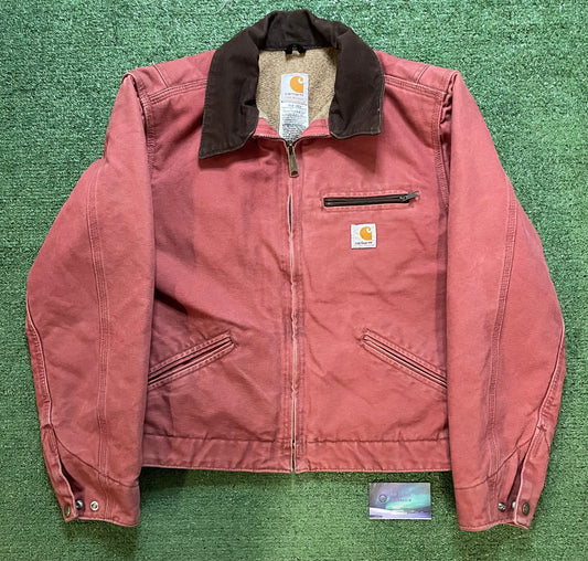 Vintage 2000s Carhartt Detroit rose pink jacket