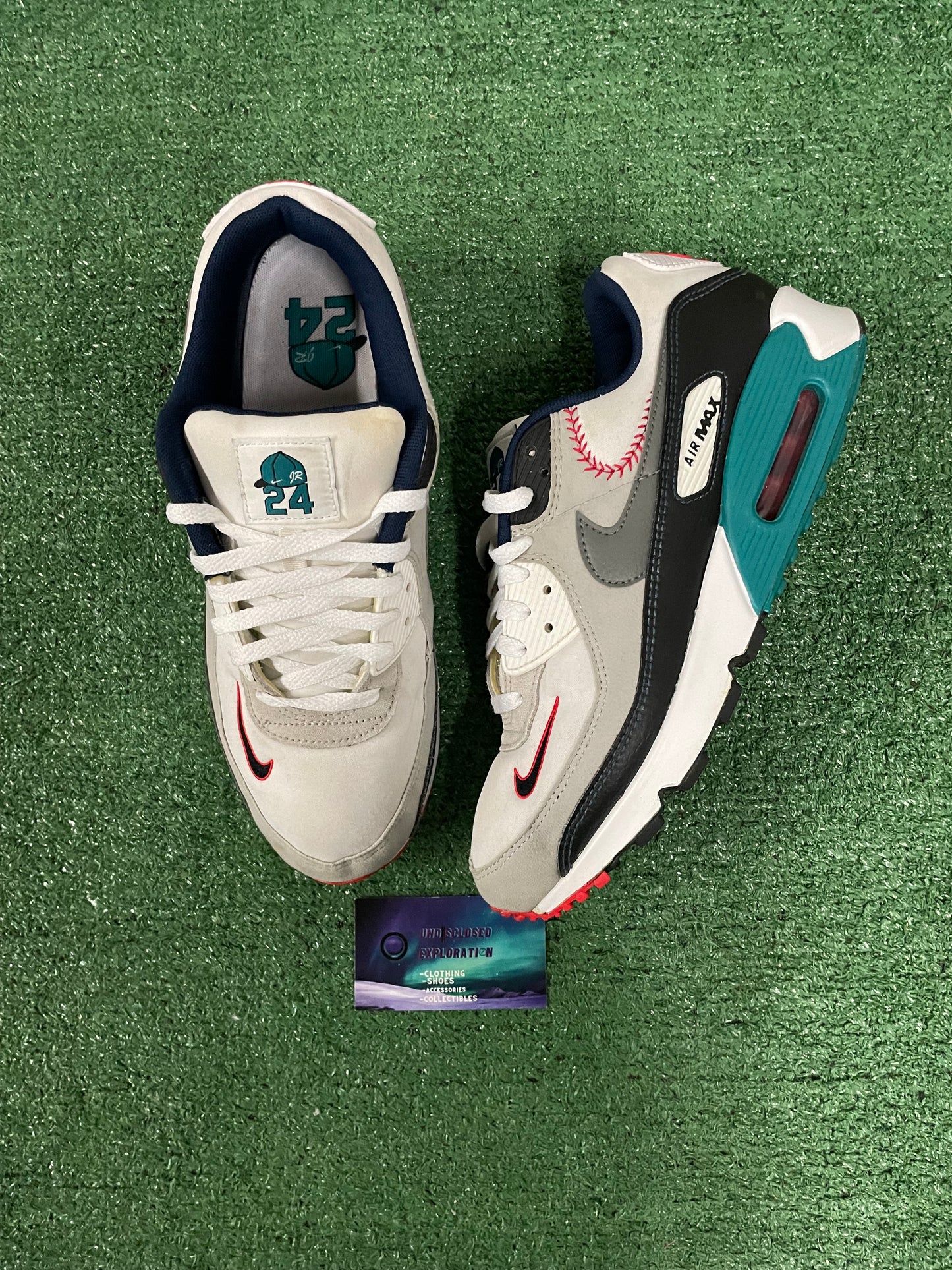Nike Air Max 90 Ken Griffey jr backwards cap size 10men/11.5women