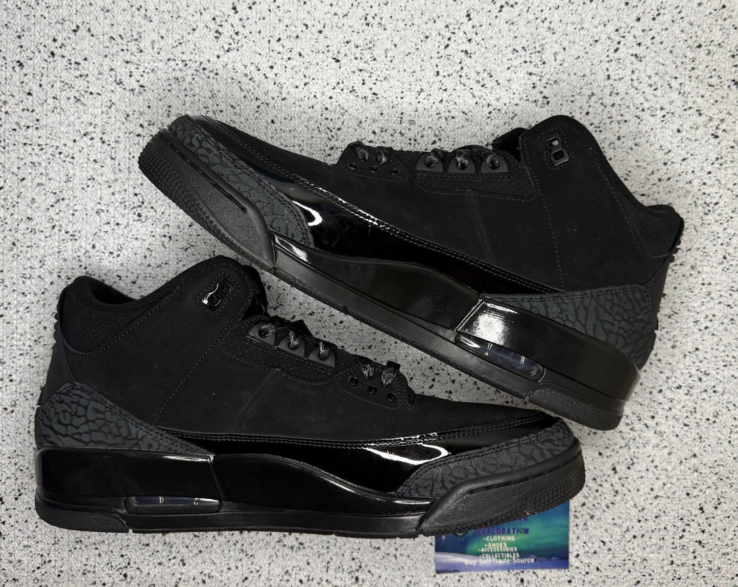Jordan 3 Black Cat 12 Men/13.5 Women “Preowned”