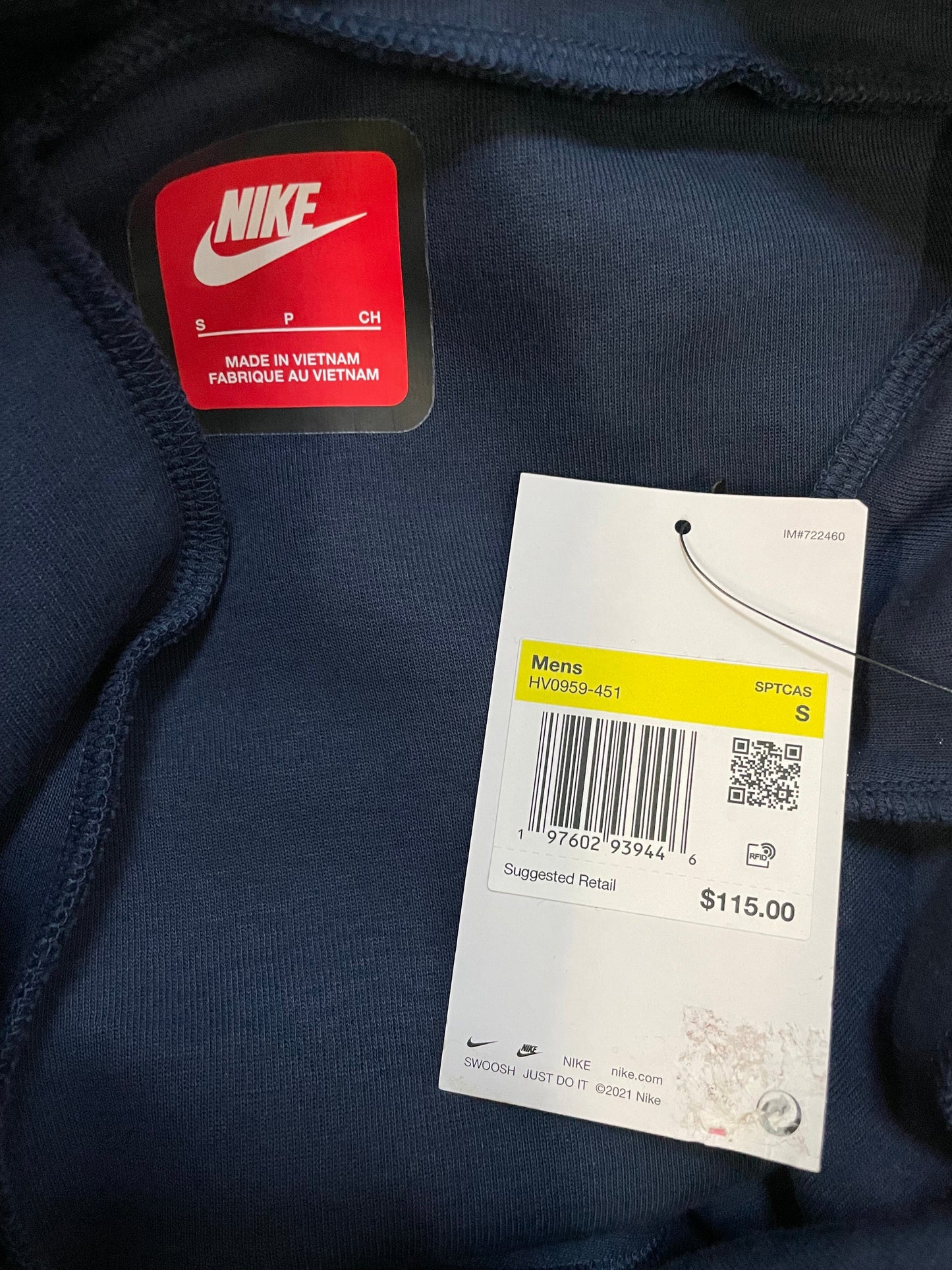 Nike tech fleece navy blue sweatsuit