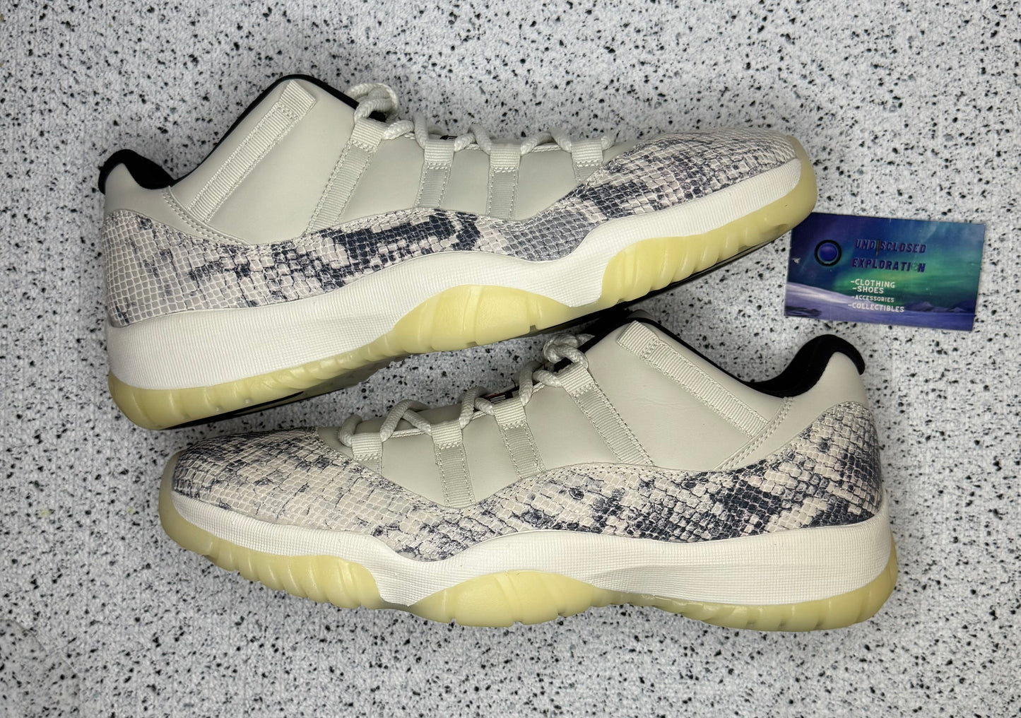 Jordan 11 Low Snake Skin Light Bone