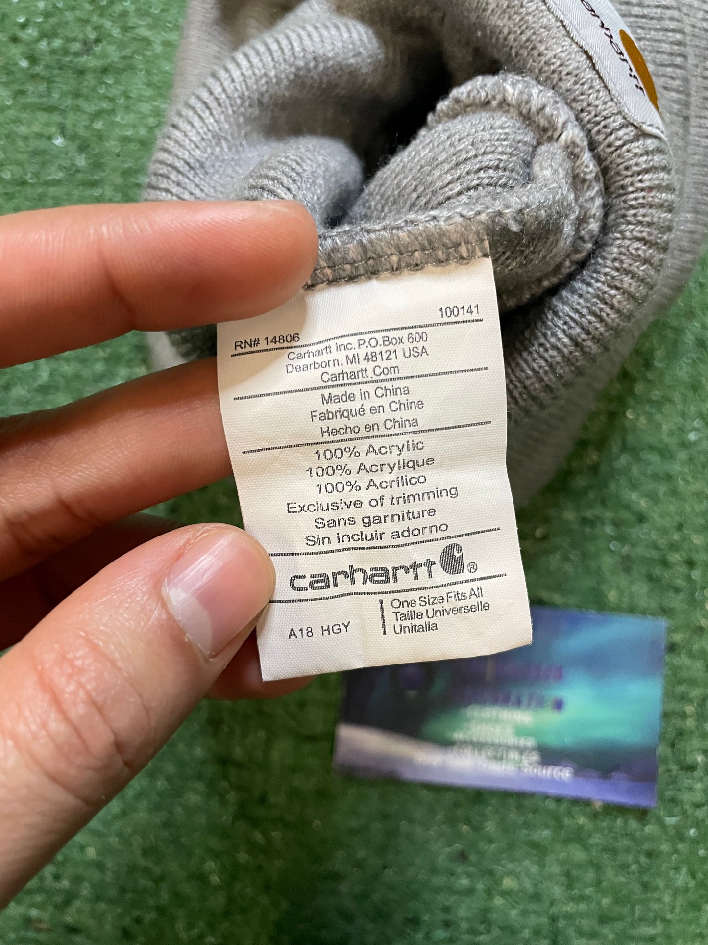 Carhartt grey beanie