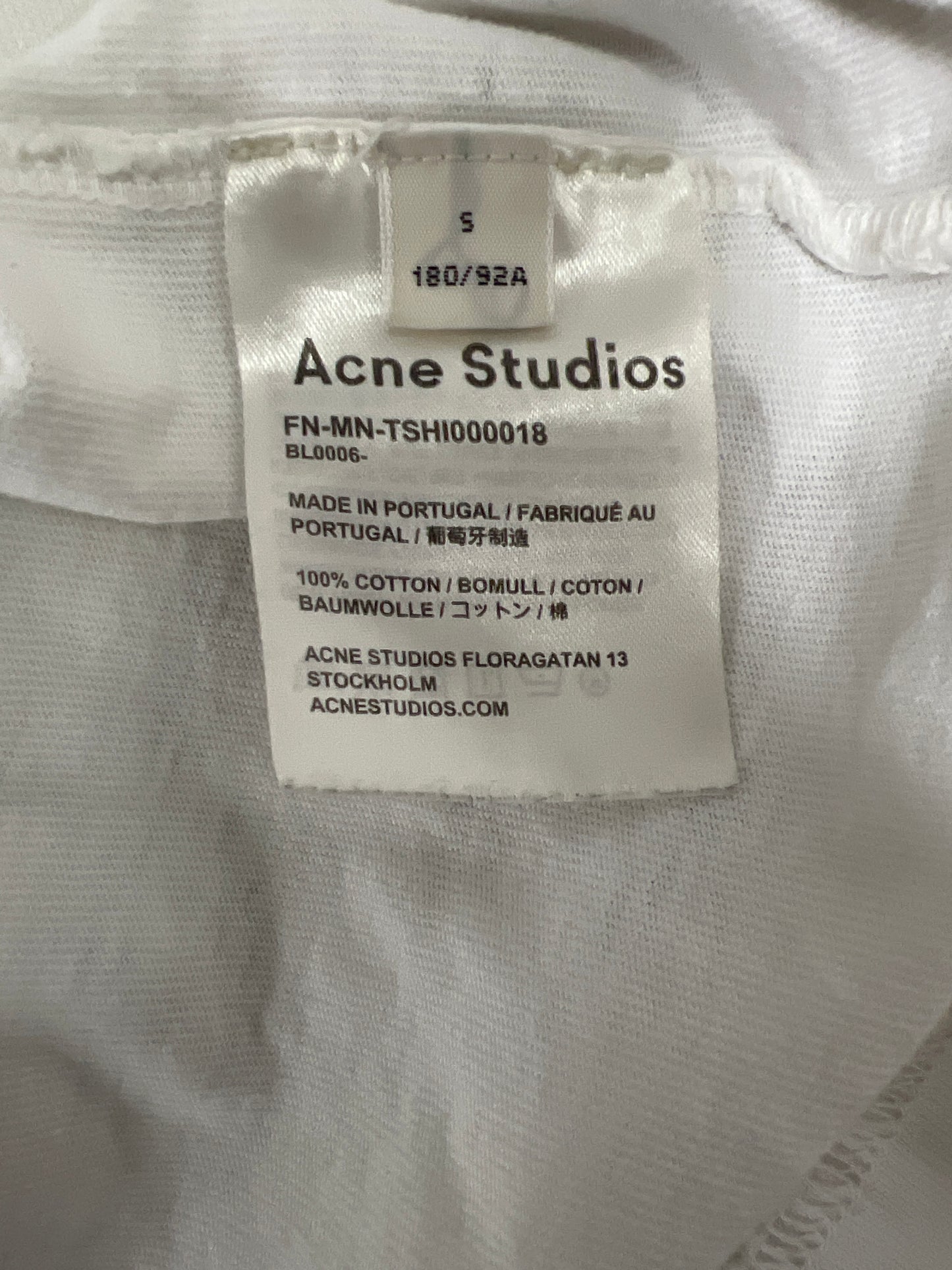 Acne studios Stockholm reverse logo tee