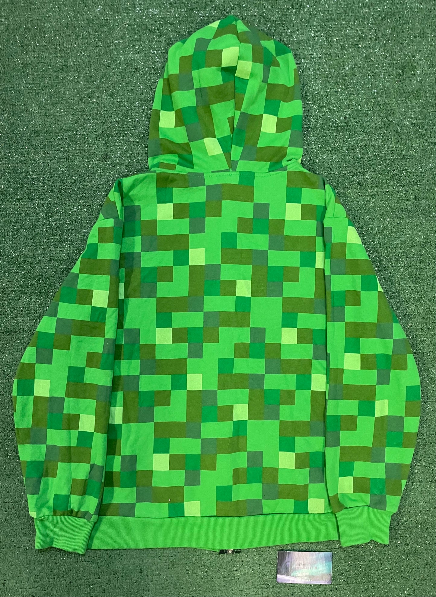 Minecraft full zip creeper hoodie