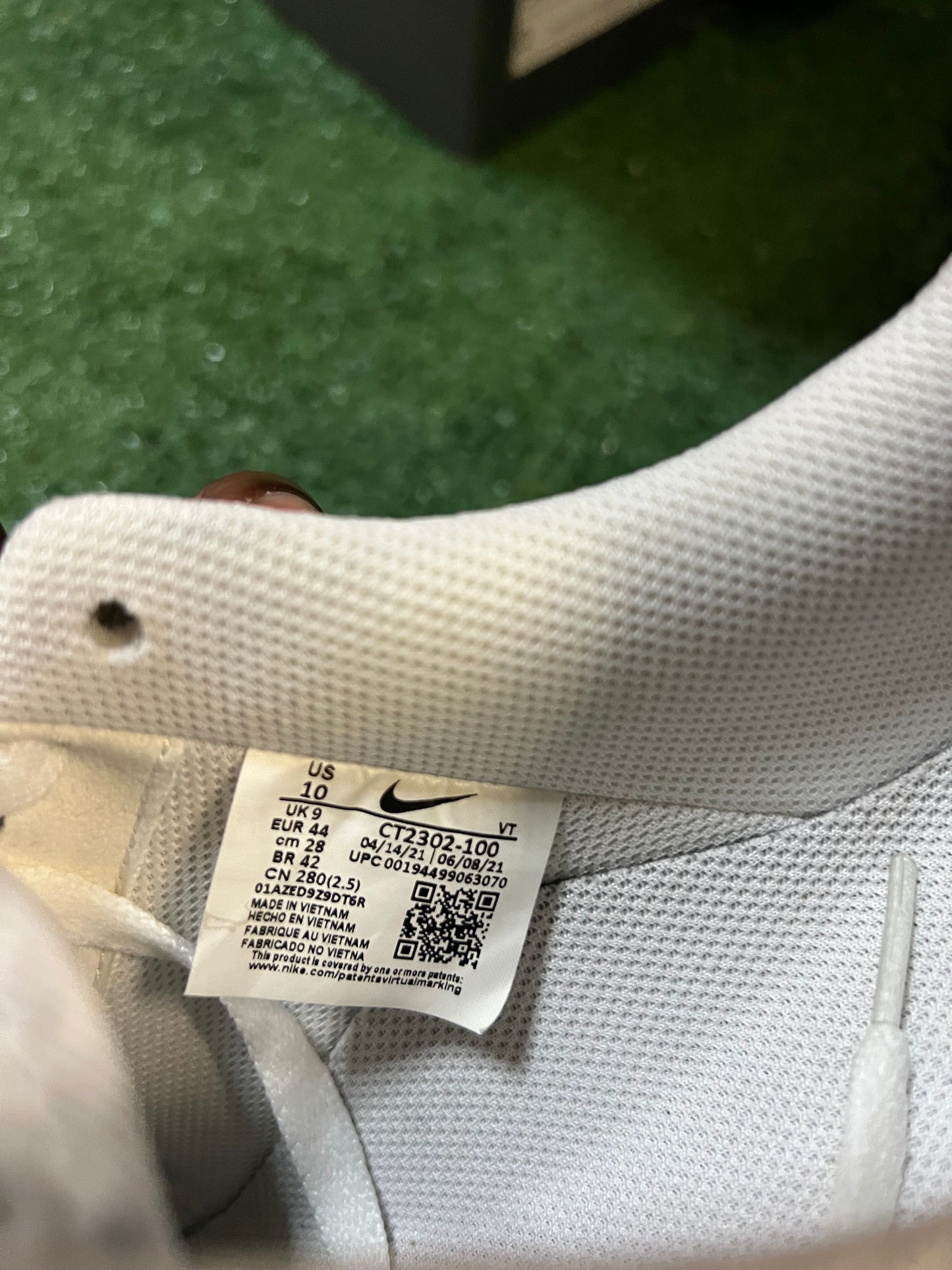 Nike Air Force 1 low white black size 10men/11.5women