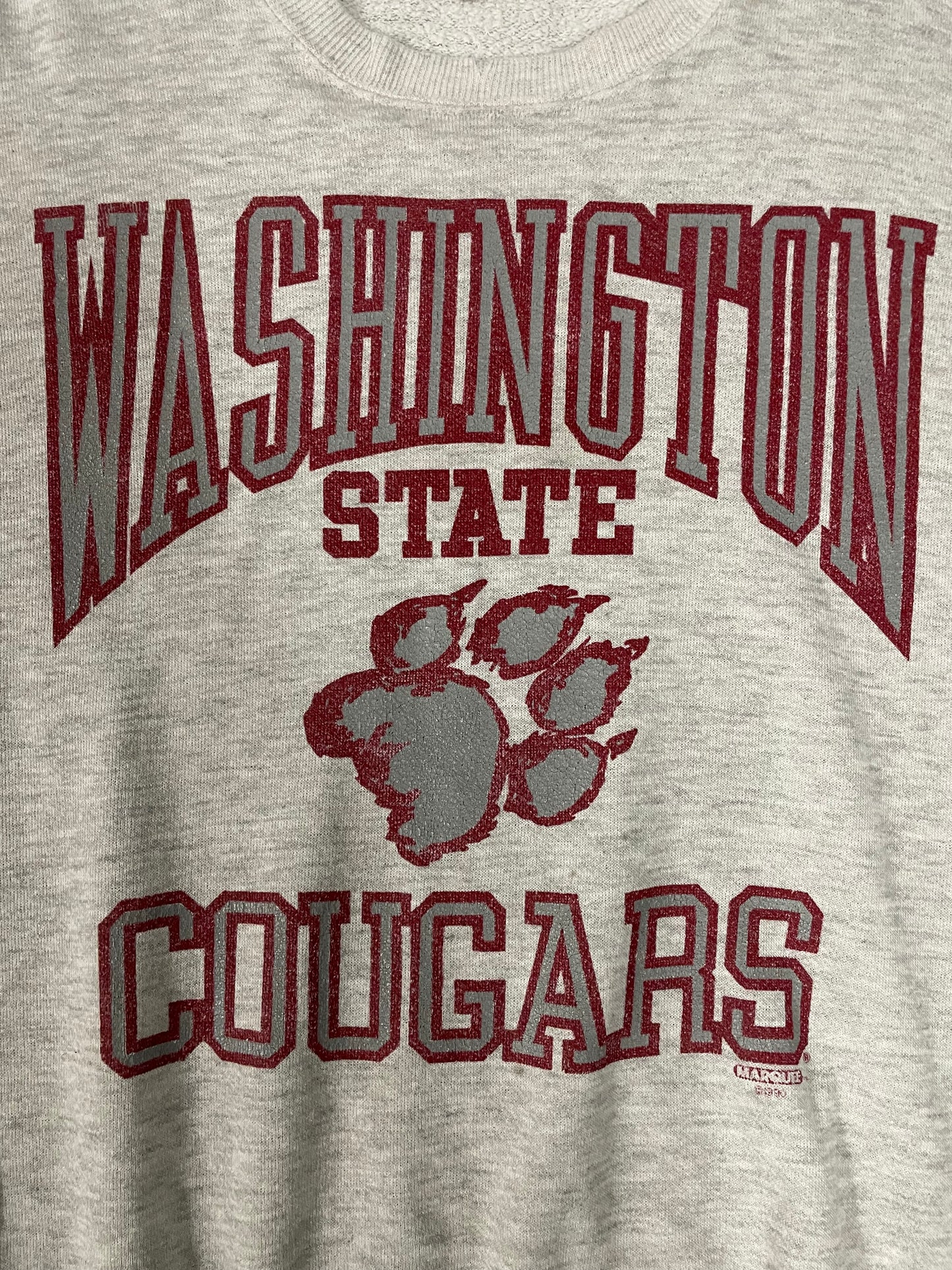 Vintage 1990s WSU Washington State Cougars Pawprint Crewneck