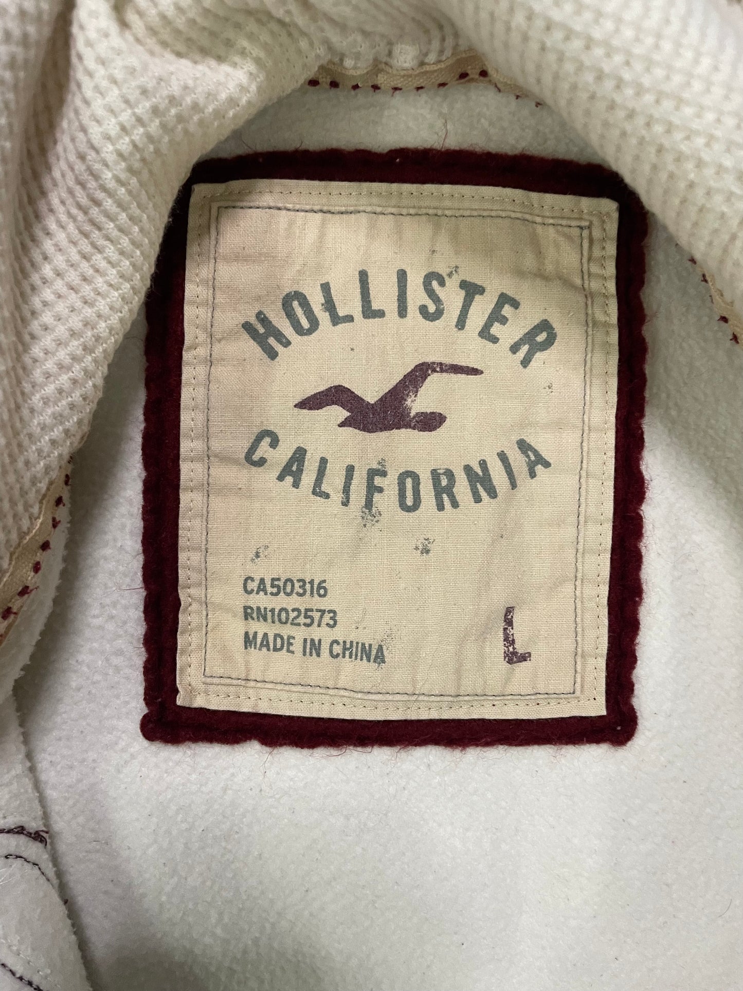 Vintage 2000s Hollister cream hoodie