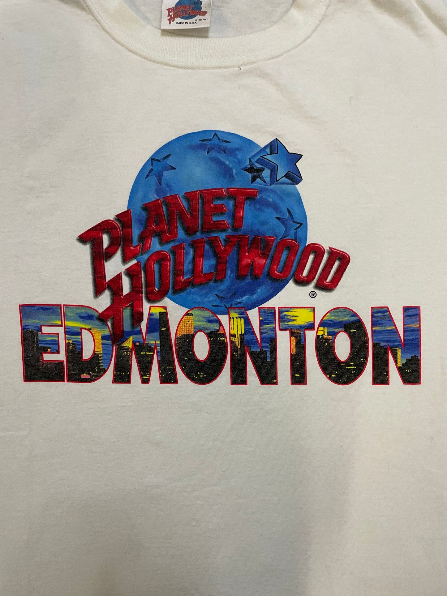 Vintage 1990s Planet Hollywood Edmonton tee