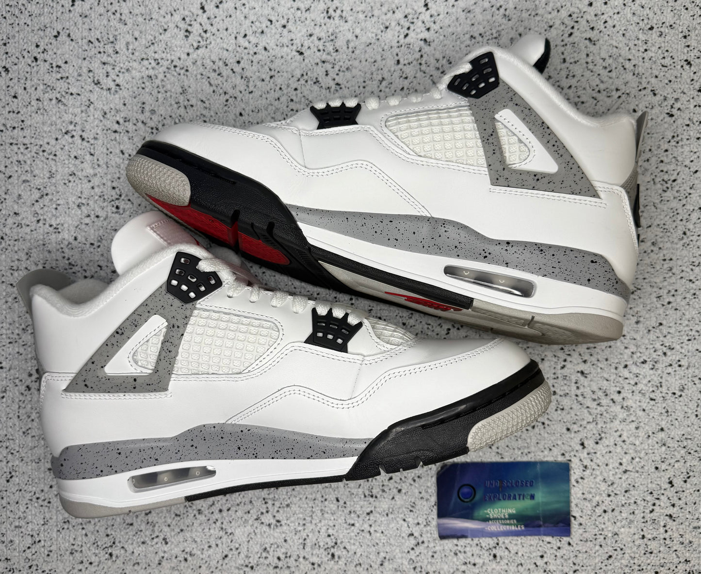 Jordan 4 White Cement 10 Men/11.5 Women “Preowned”