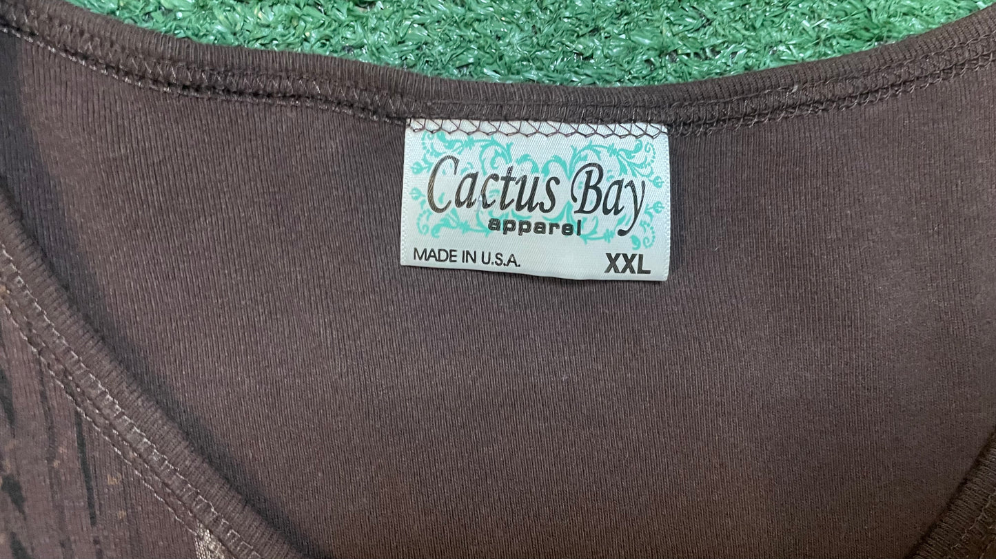 Vintage Cactus Bay brown longsleeve