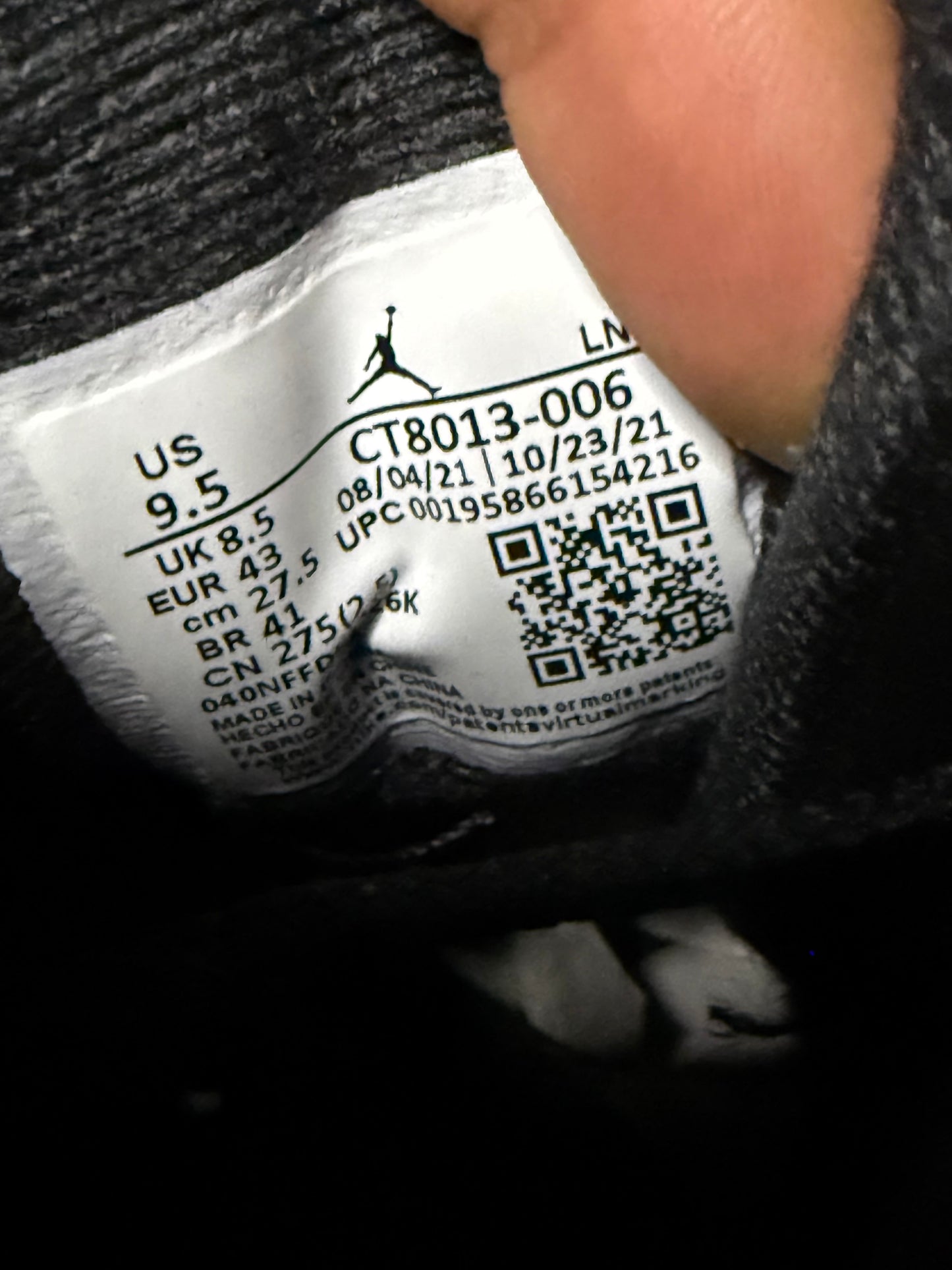 Jordan 12 Playoffs 9.5 Men/11 Women “Preowned”