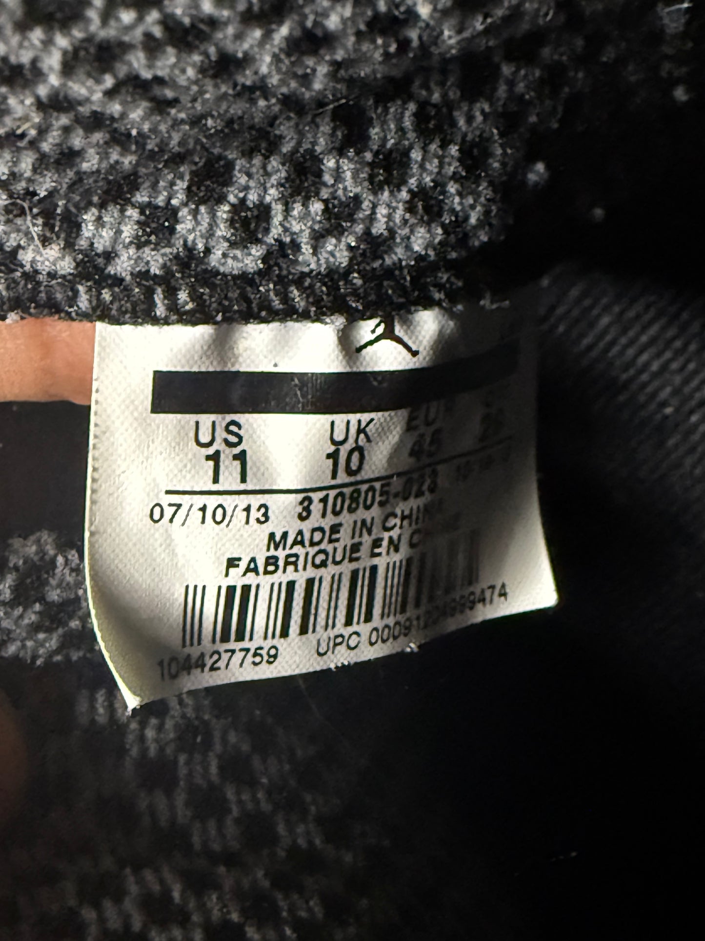Jordan 10 Cool Grey 11 Men/12.5 Women “Preowned”