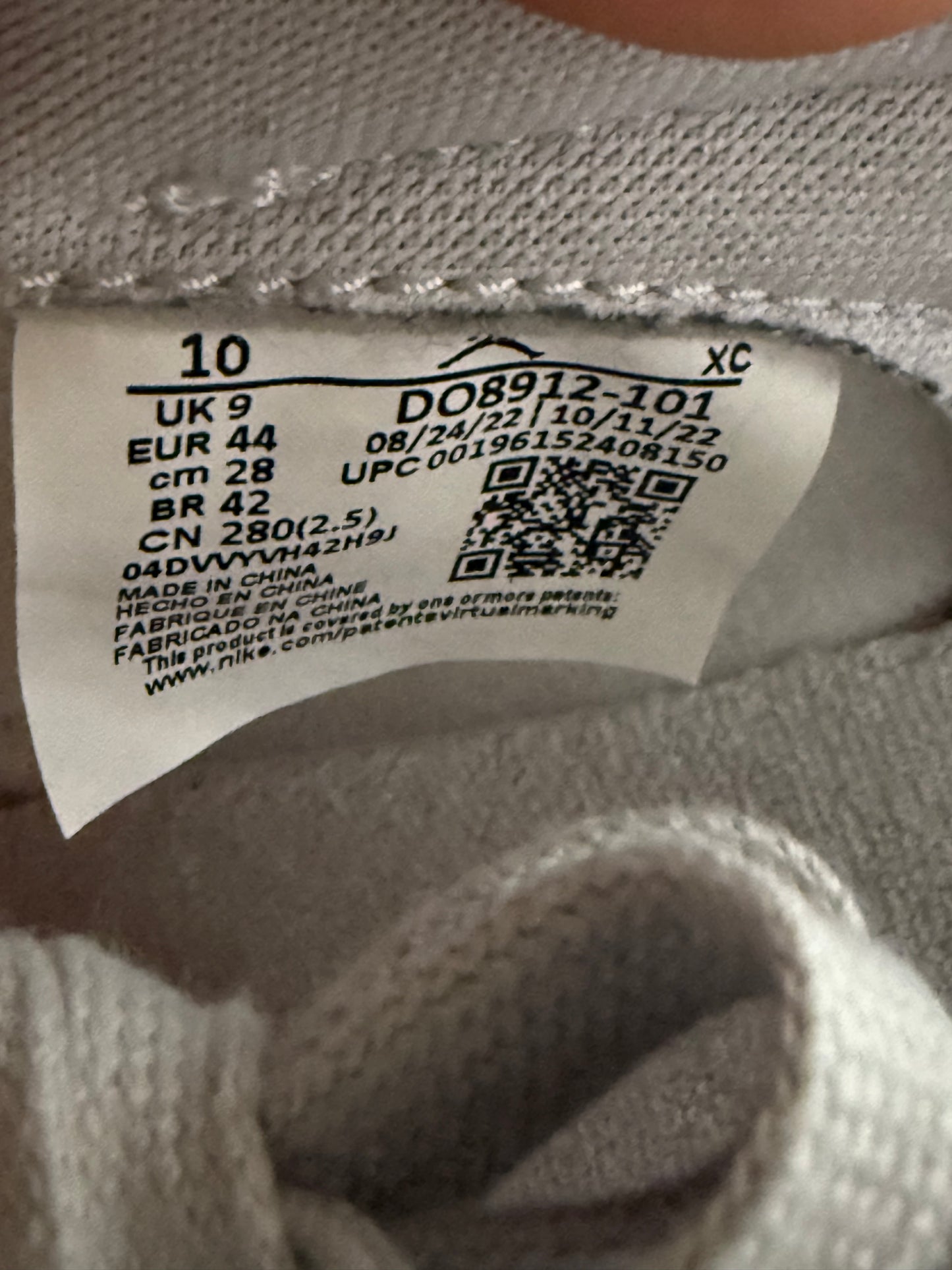 Jordan 1 AJKO Union Canvas 10 Men/11.5 Women “Preowned”