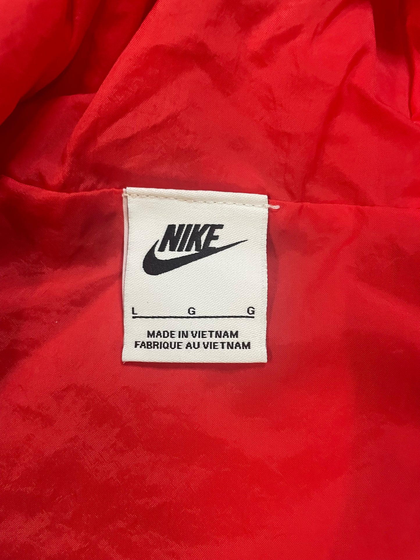 Nike Air full zip hybrid utility red jacket