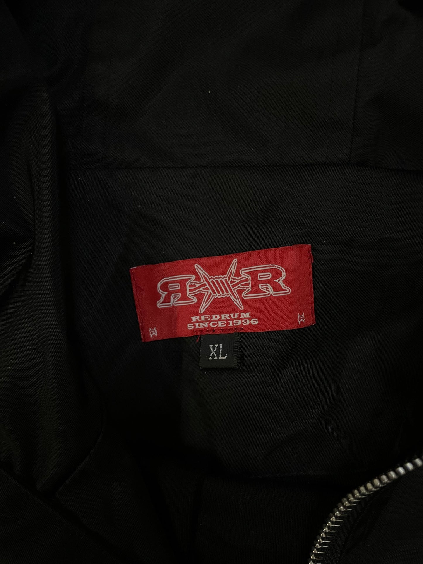 Redrum usa quarter zip black jacket