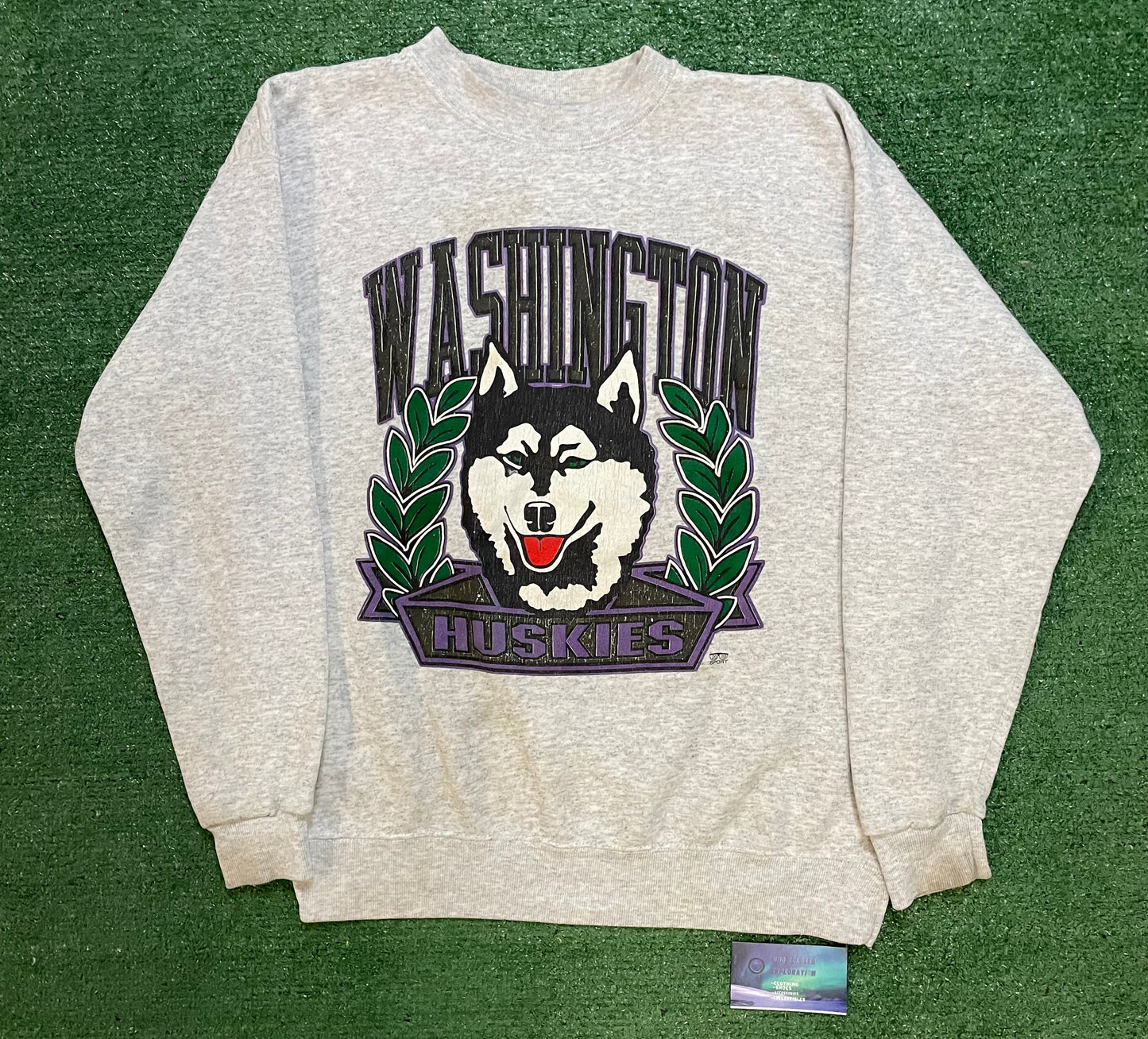 Vintage 1990s UW University of Washington husky crewneck