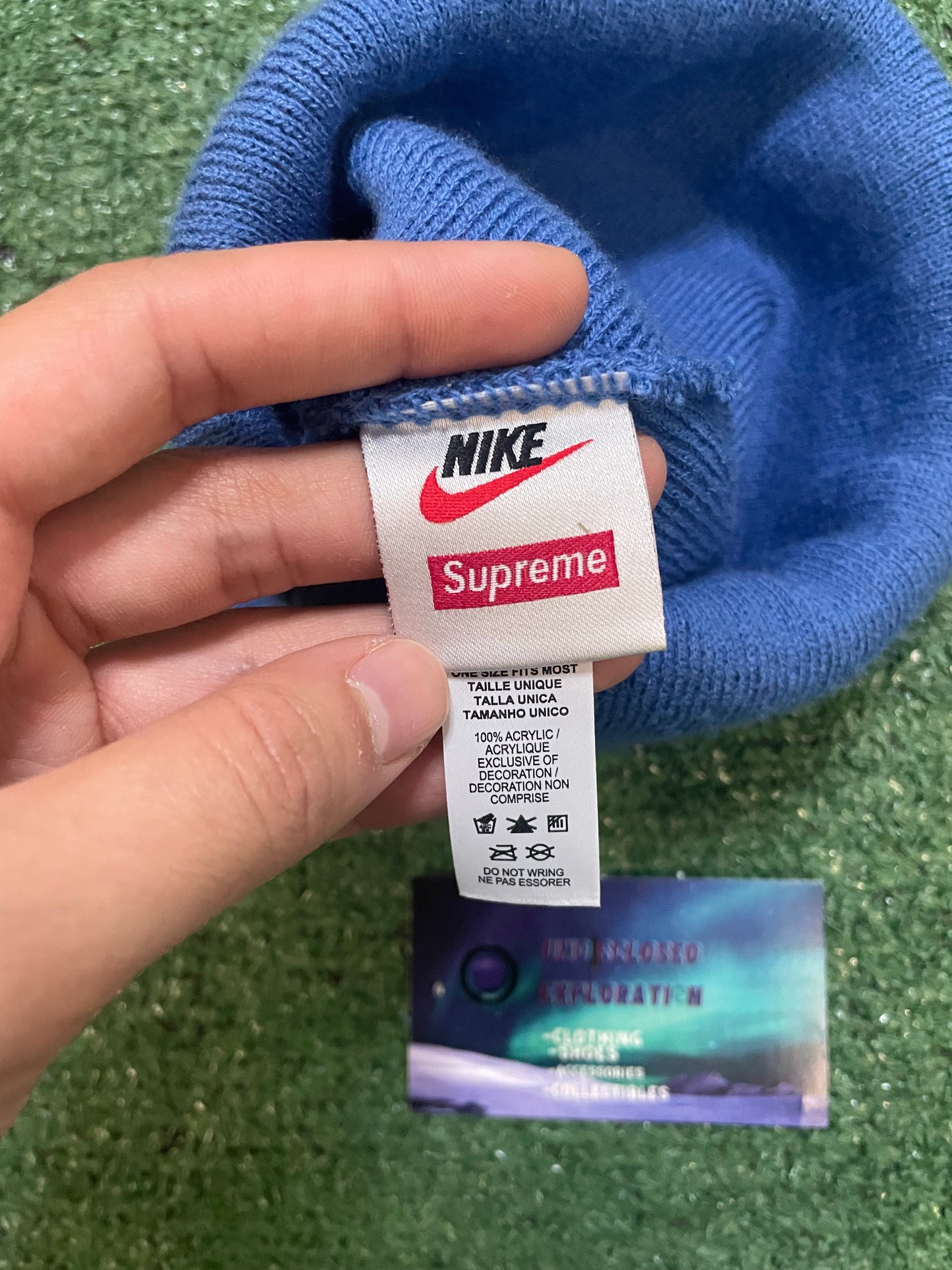 Nike X Supreme snakeskin beanie