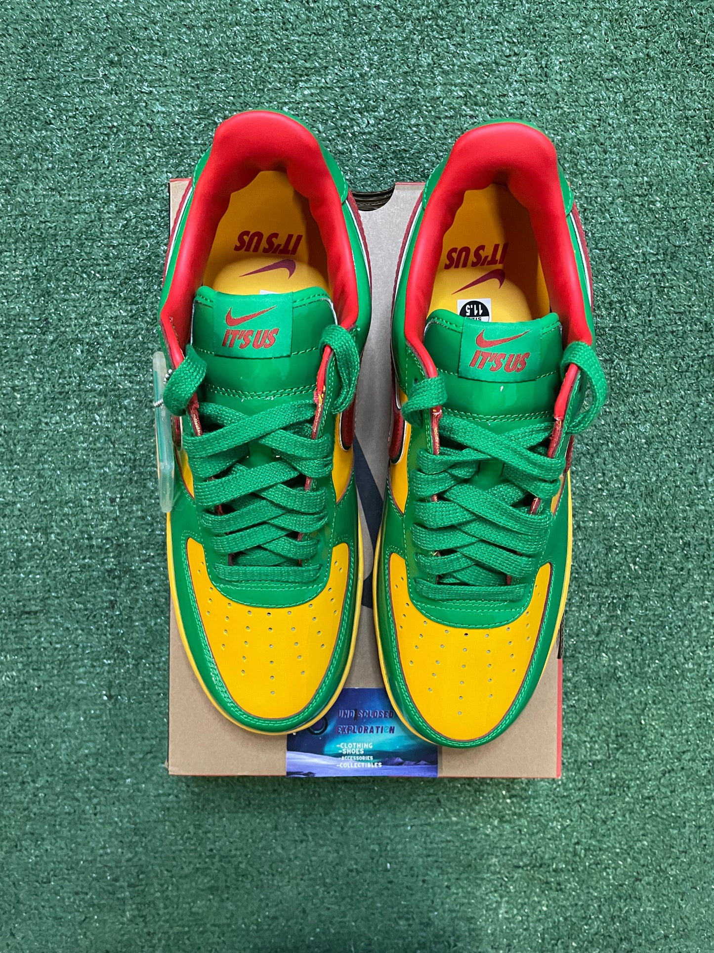 Nike Air Force 1 low X concrete boys lil yachty lucky green