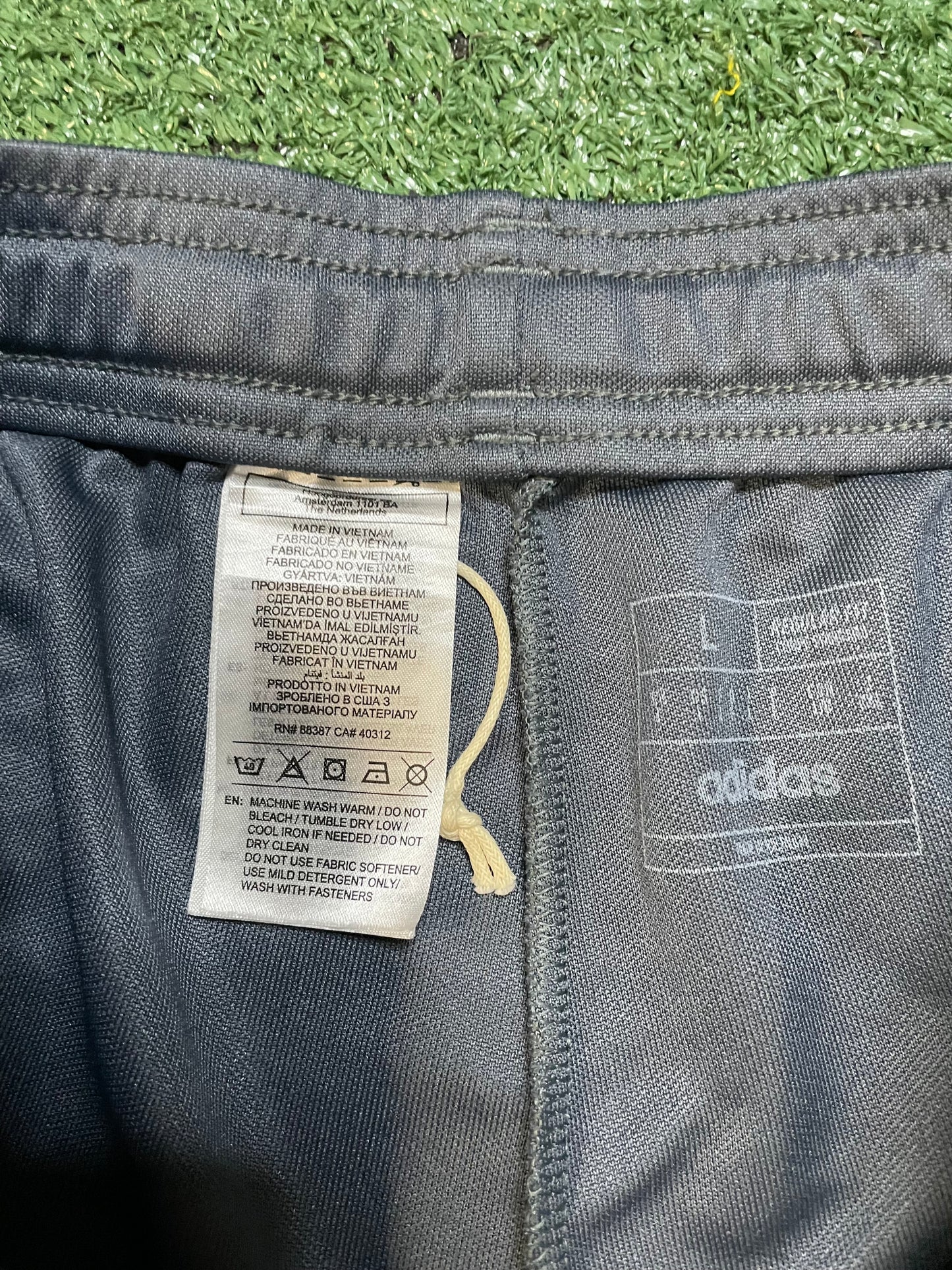 Adidas tiro 23 grey and white sweatpants