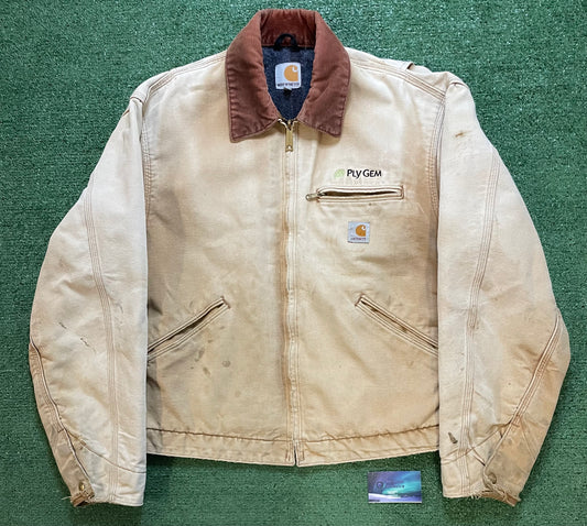 Vintage 2000s Carhartt beige Detroit jacket