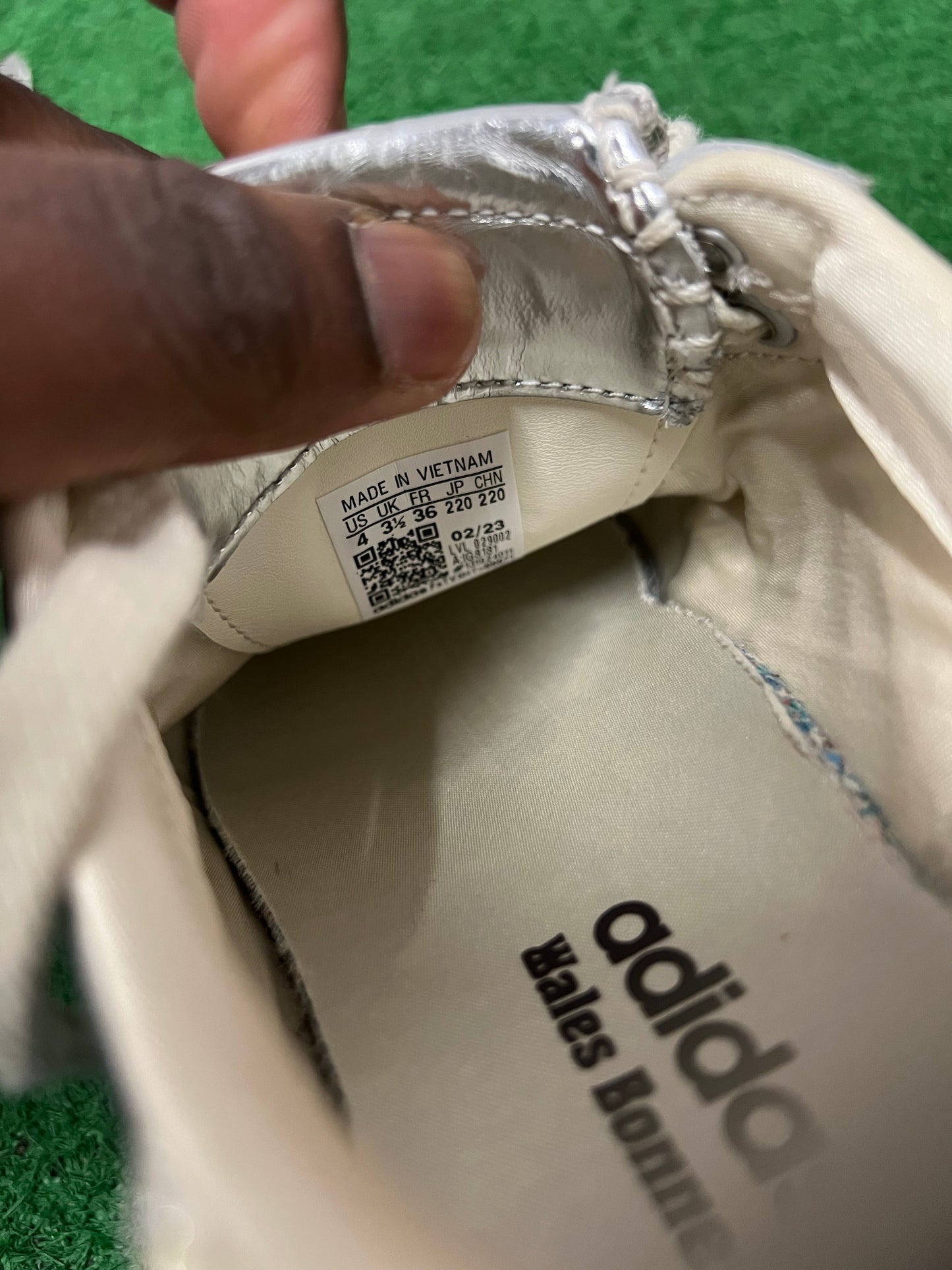 Adidas X wales Bonner samba silver 4men/5.5women