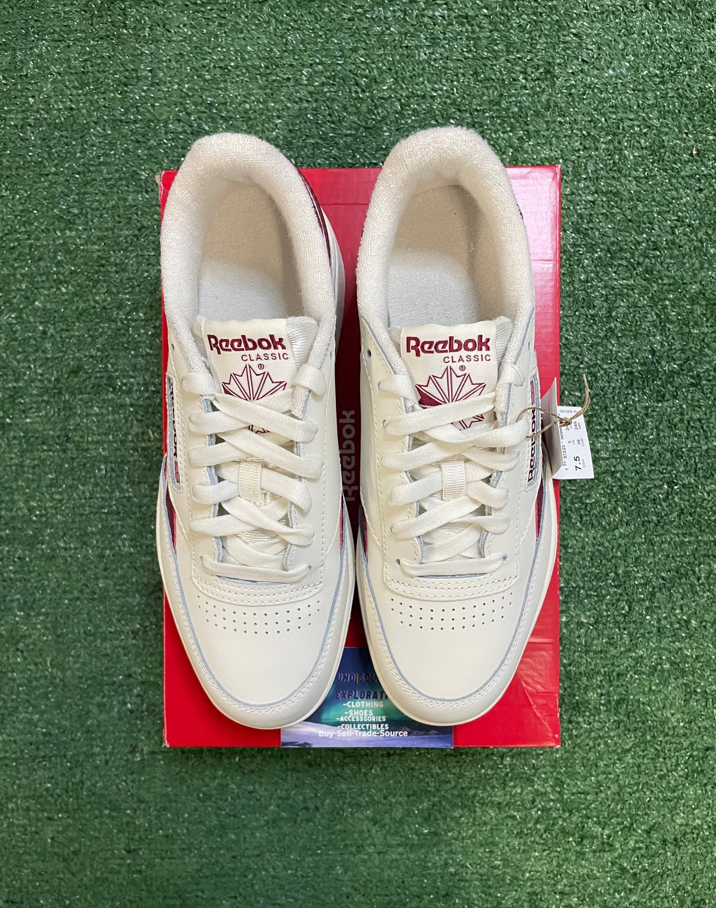 Reebok club C double revenge chalk white burgundy