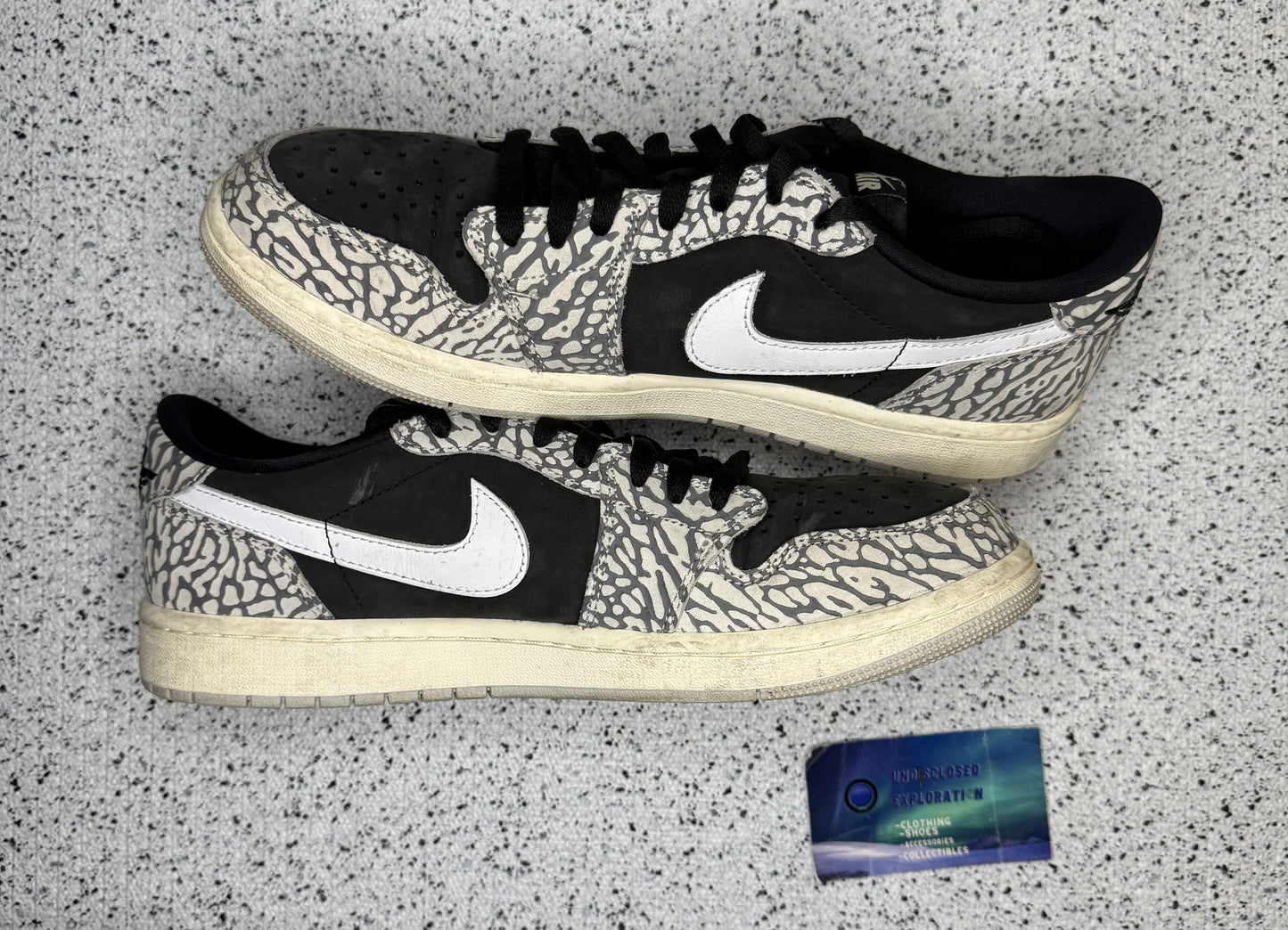 Jordan 1 Low Black Cement 10 Men/11.5 Women “Preowned”