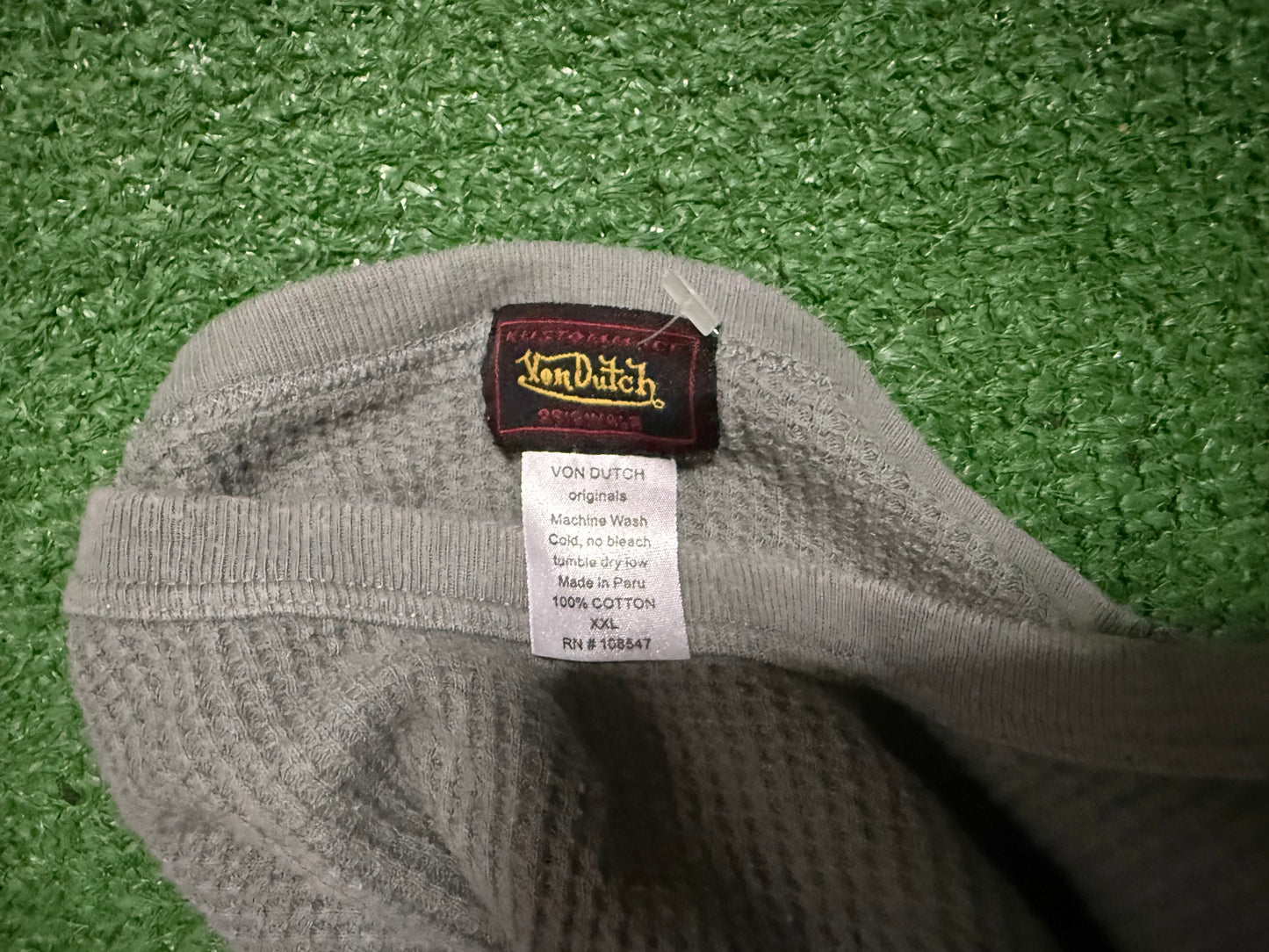 Vintage Von Dutch Thermal Longsleeve Y2K 2000s