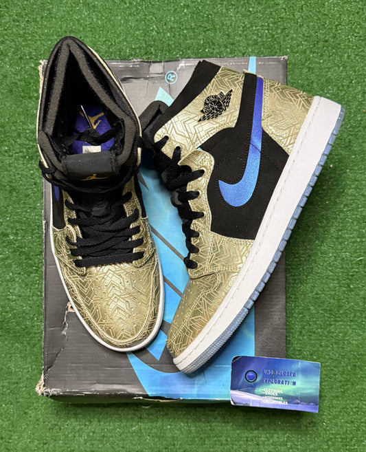 Jordan 1 Zoom CMFT Gold Laser 9 Men/10.5 Women “Preowned”