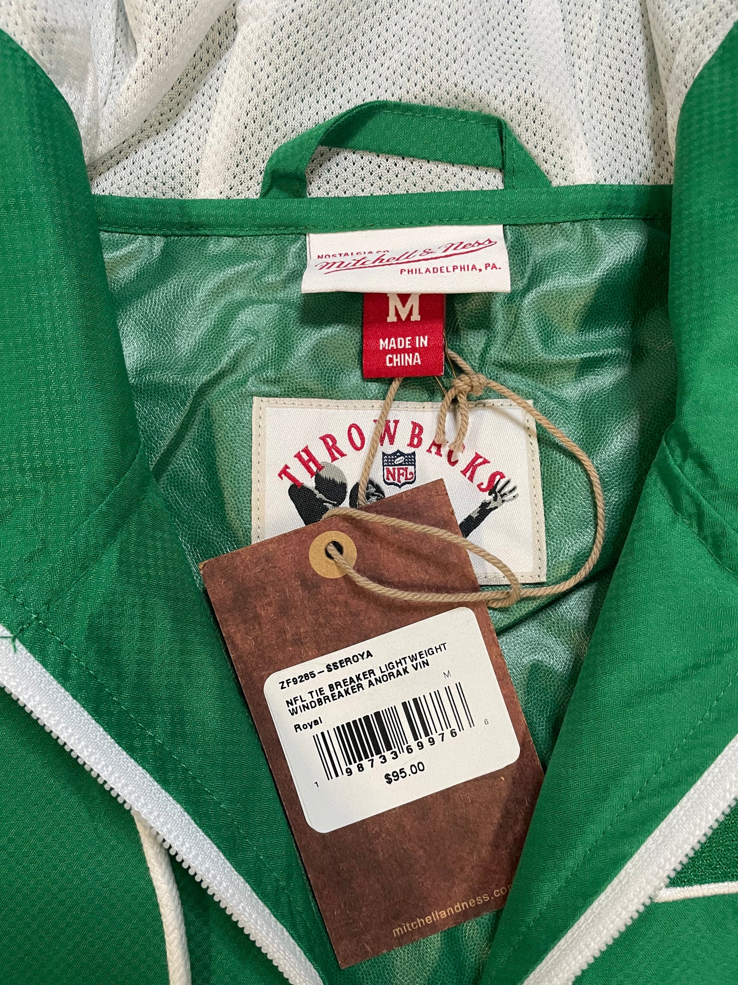 Seattle Seahawks Mitchell & ness quarter zip windbreaker