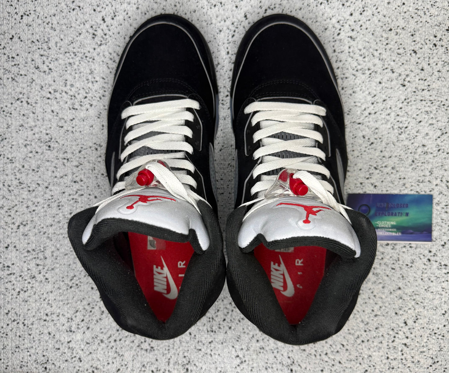 Jordan 5 Black Metallic Reimagined 11 Men/12.5 Women “Preowned”