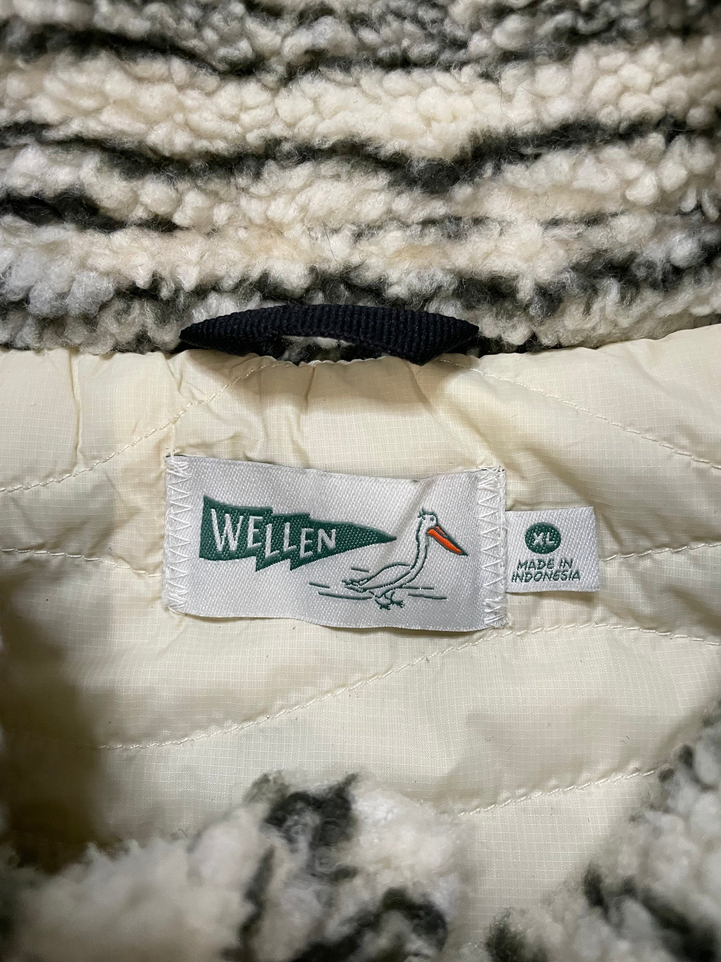 Wellen abstract fleece jacket