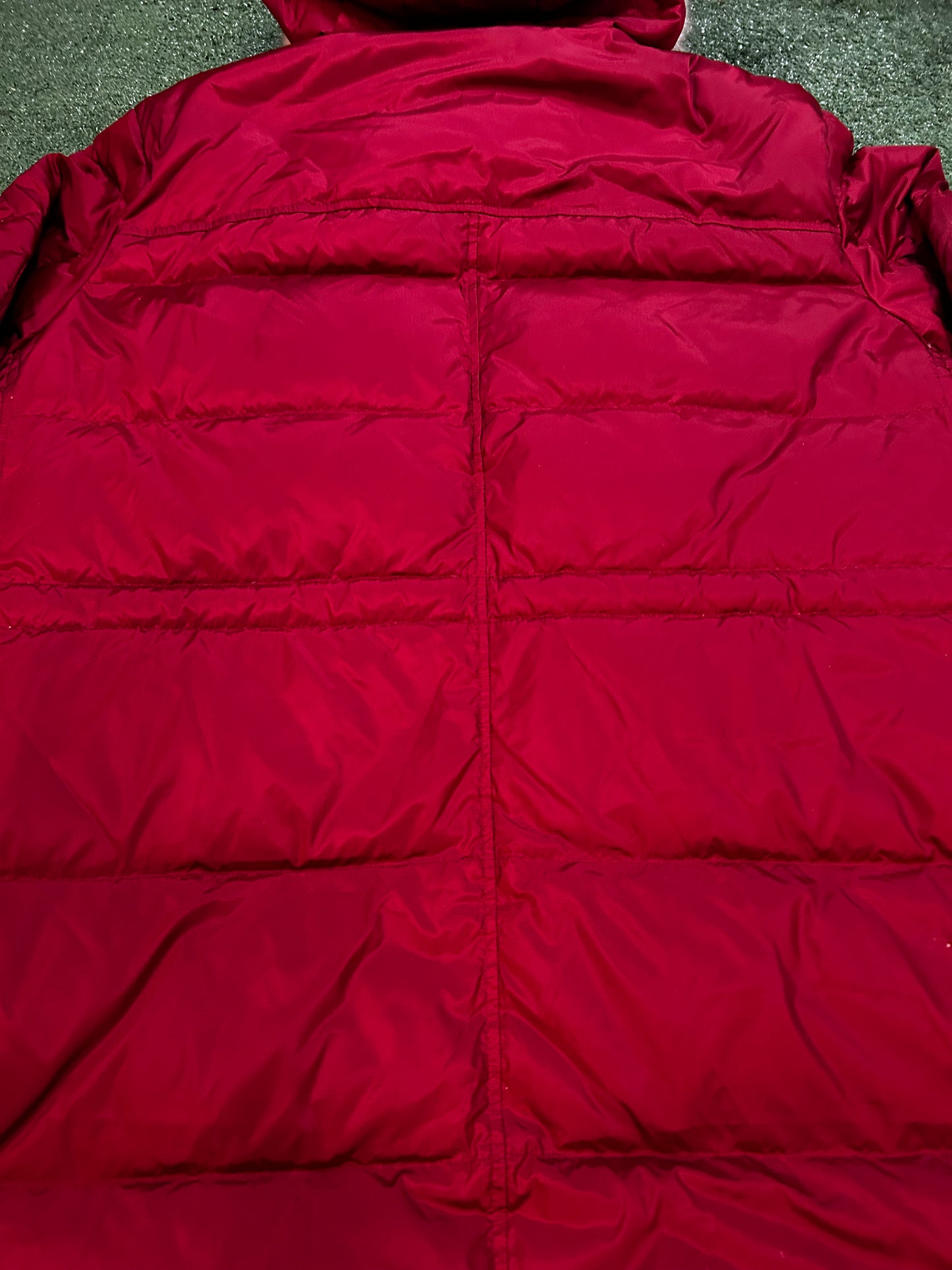 Lands End expedition red parka jacket