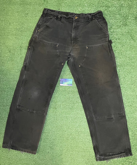 Vintage Carhartt double knees black pants
