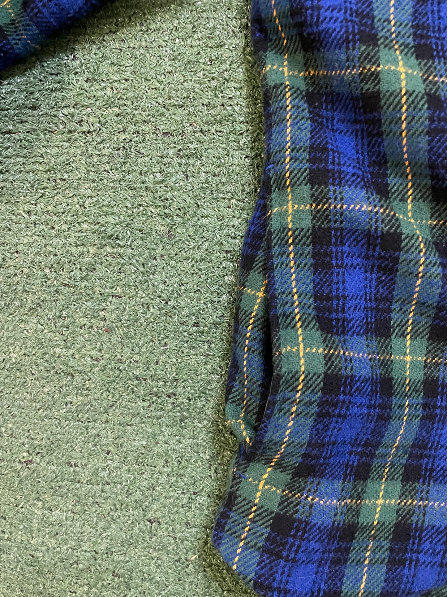 Supreme blue tartan hooded flannel