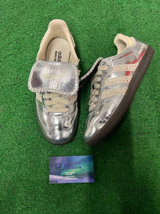 Adidas X wales Bonner samba silver 4men/5.5women