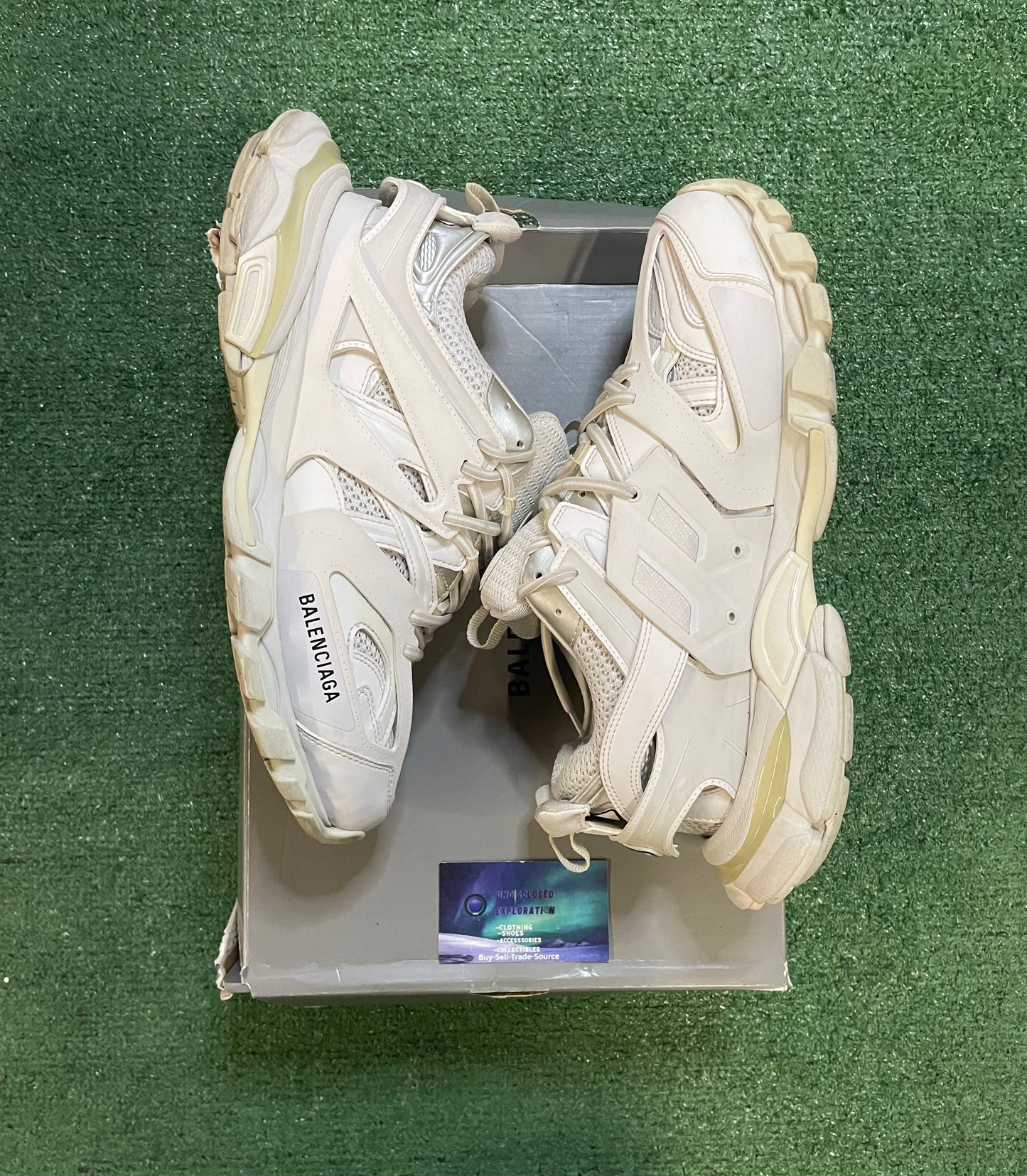 Balenciaga track white sneaker size 12men/13.5women(EU 45)
